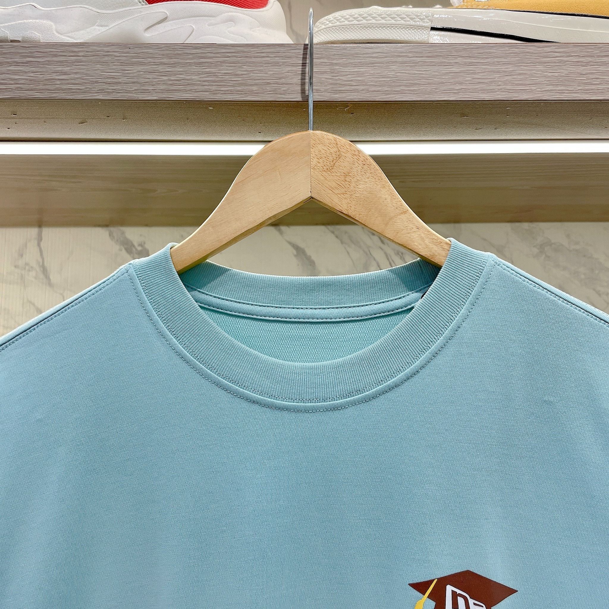 2166 - HÀNG CHÍNH HÃNG - ÁO THUN NEW ERA - NY CAPS OFF - BLUE - CODE: 13718806