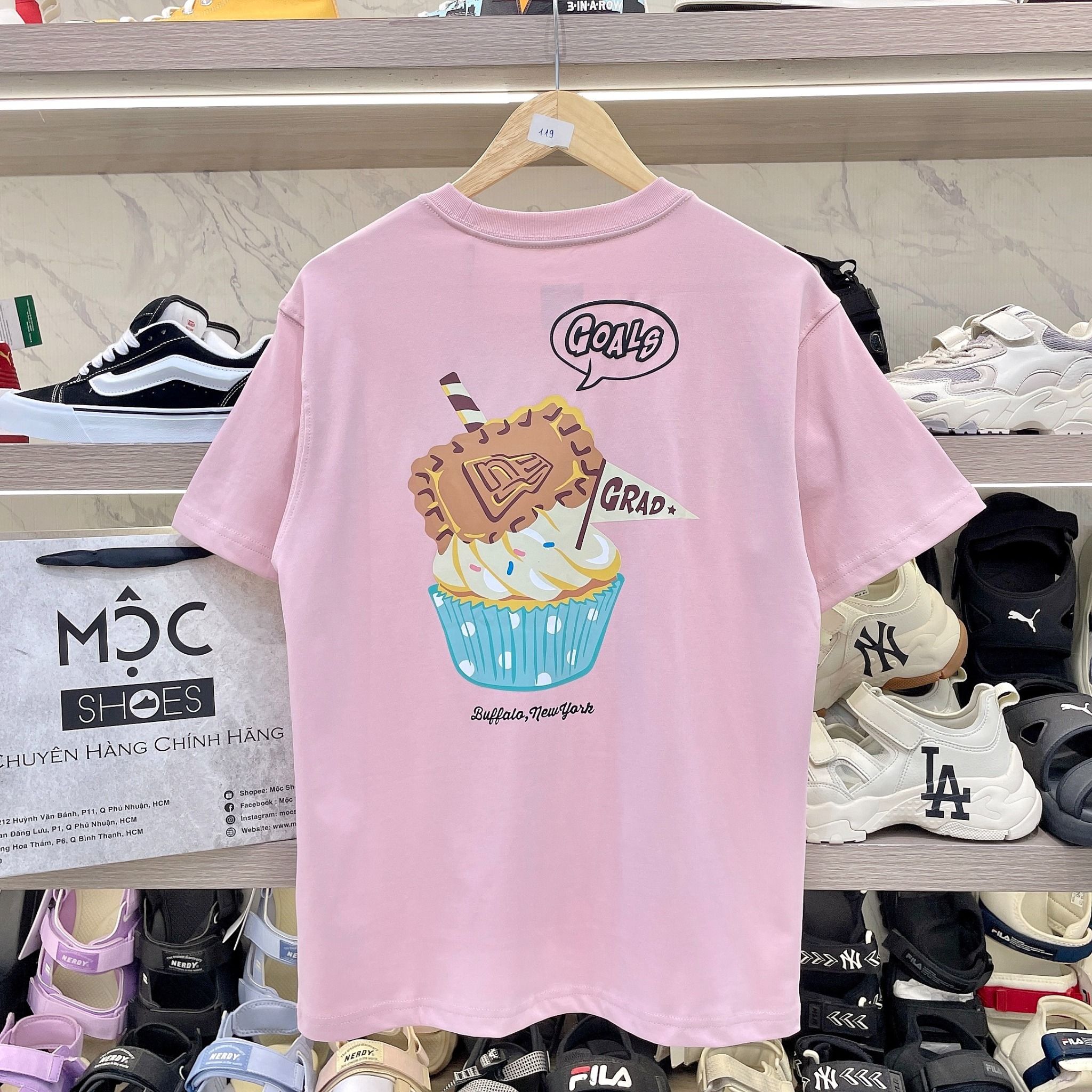 2167 - HÀNG CHÍNH HÃNG - ÁO THUN NEW ERA - SUMMER MULTI - HỒNG - CODE: 13718805