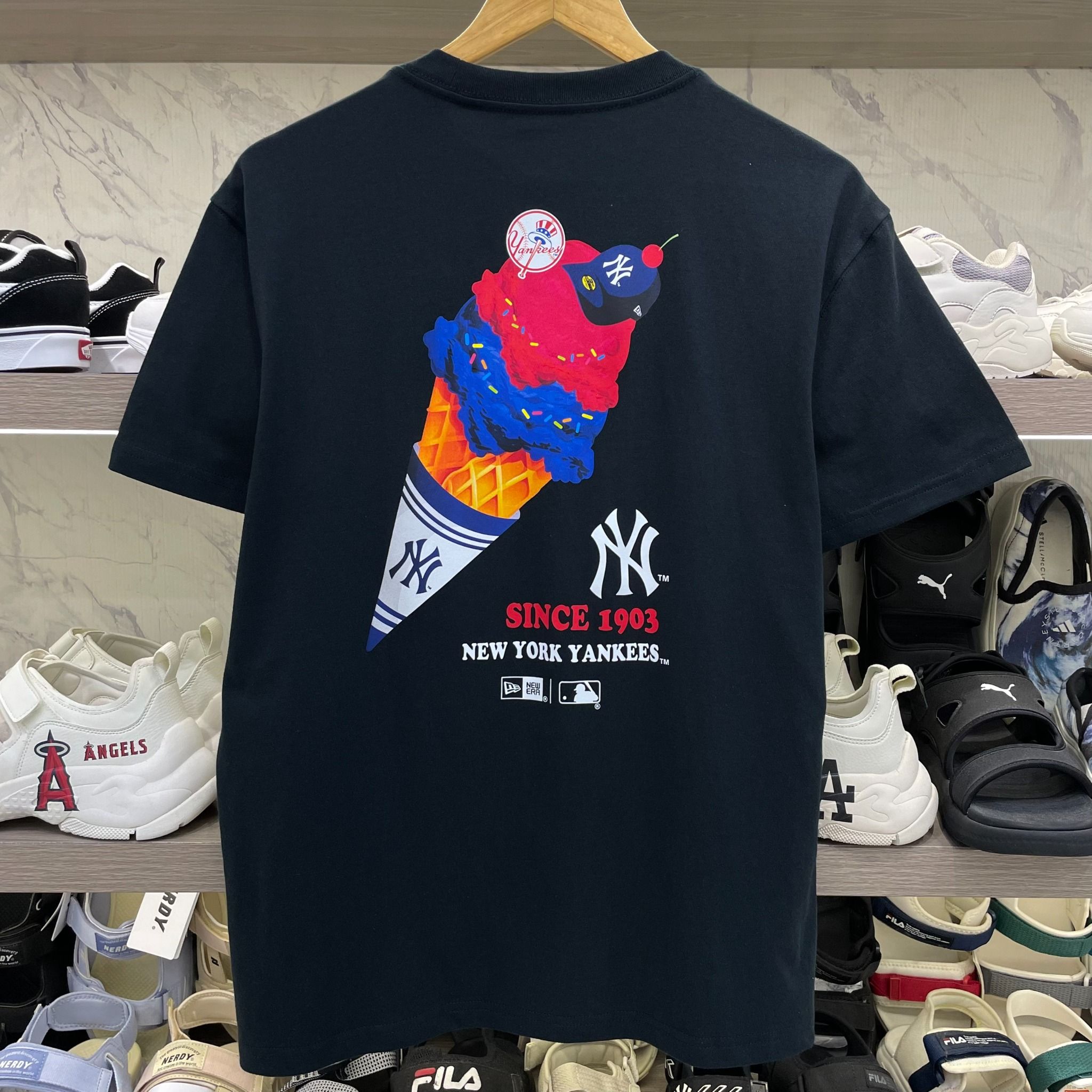 2168 - HÀNG CHÍNH HÃNG - ÁO THUN NEW ERA - CÂY KEM - BLACK - CODE: 14179167