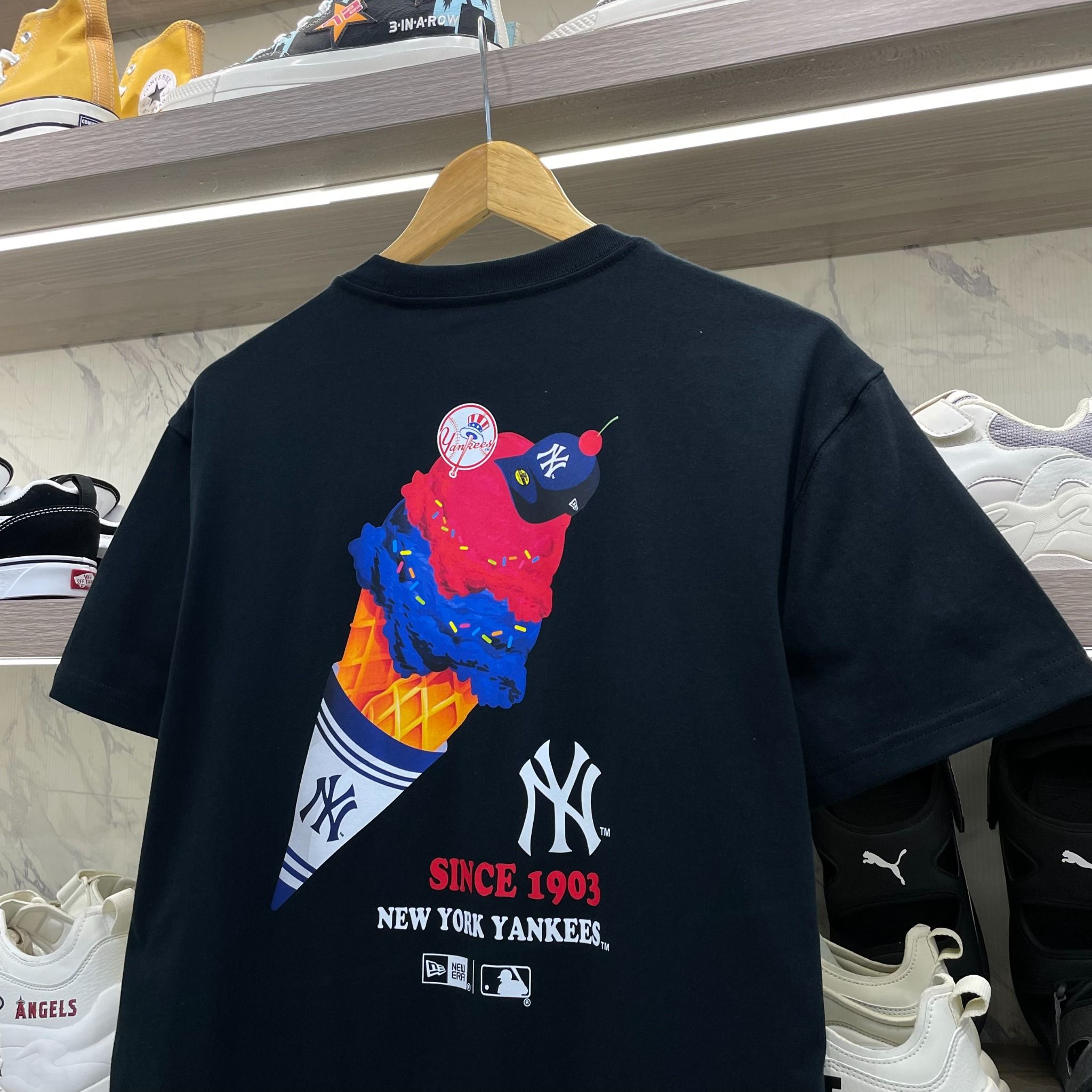 2168 - HÀNG CHÍNH HÃNG - ÁO THUN NEW ERA - CÂY KEM - BLACK - CODE: 14179167