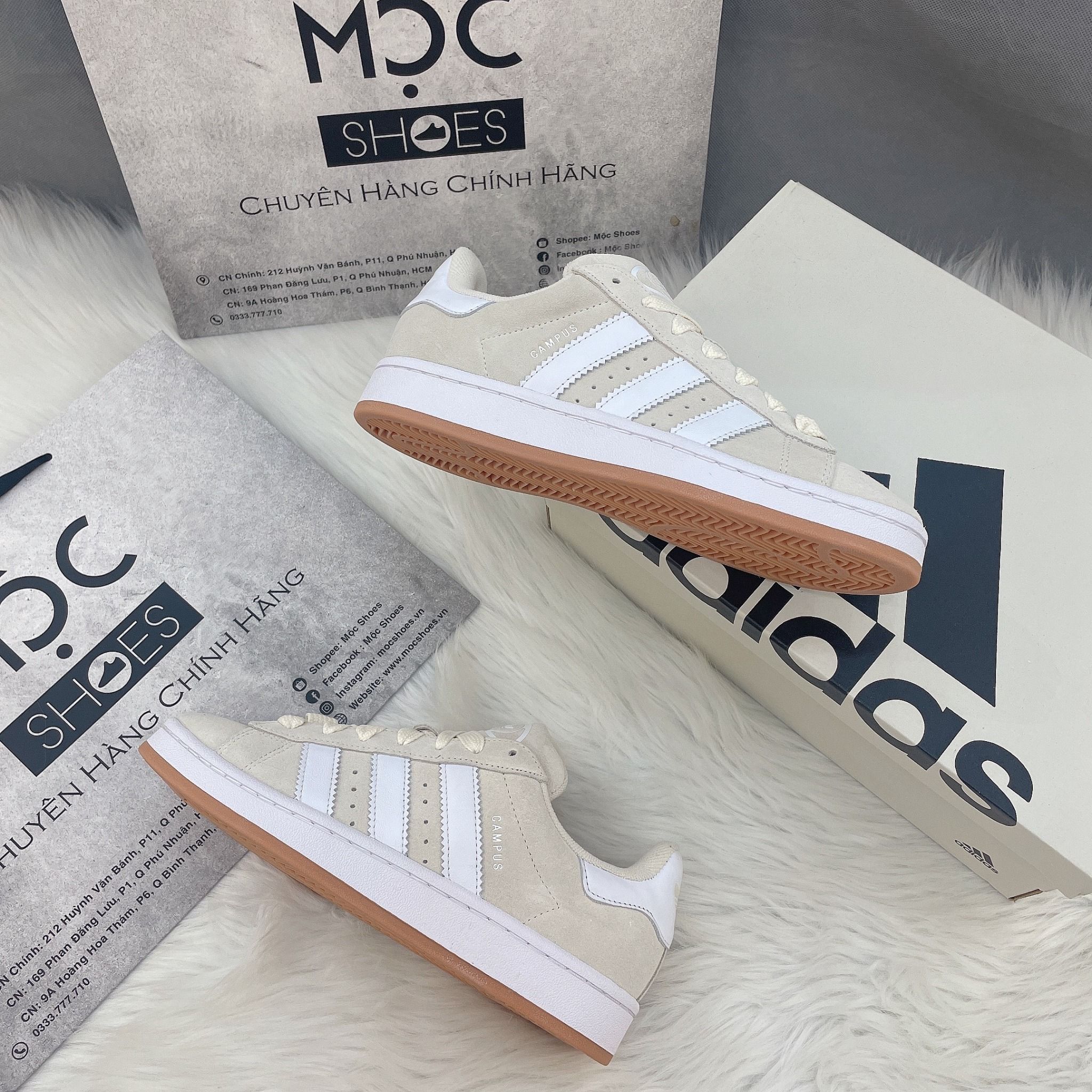 2172 - HÀNG CHÍNH HÃNG - GIÀY ADIDAS CAMPUS 00S - KEM ĐẾ GUM
