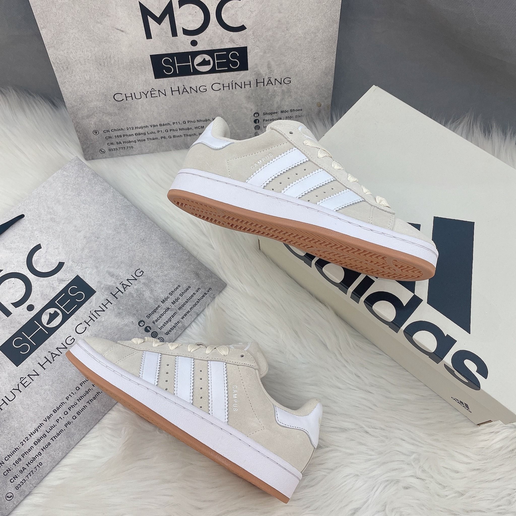  2172 - HÀNG CHÍNH HÃNG - GIÀY ADIDAS CAMPUS 00S - KEM ĐẾ GUM 