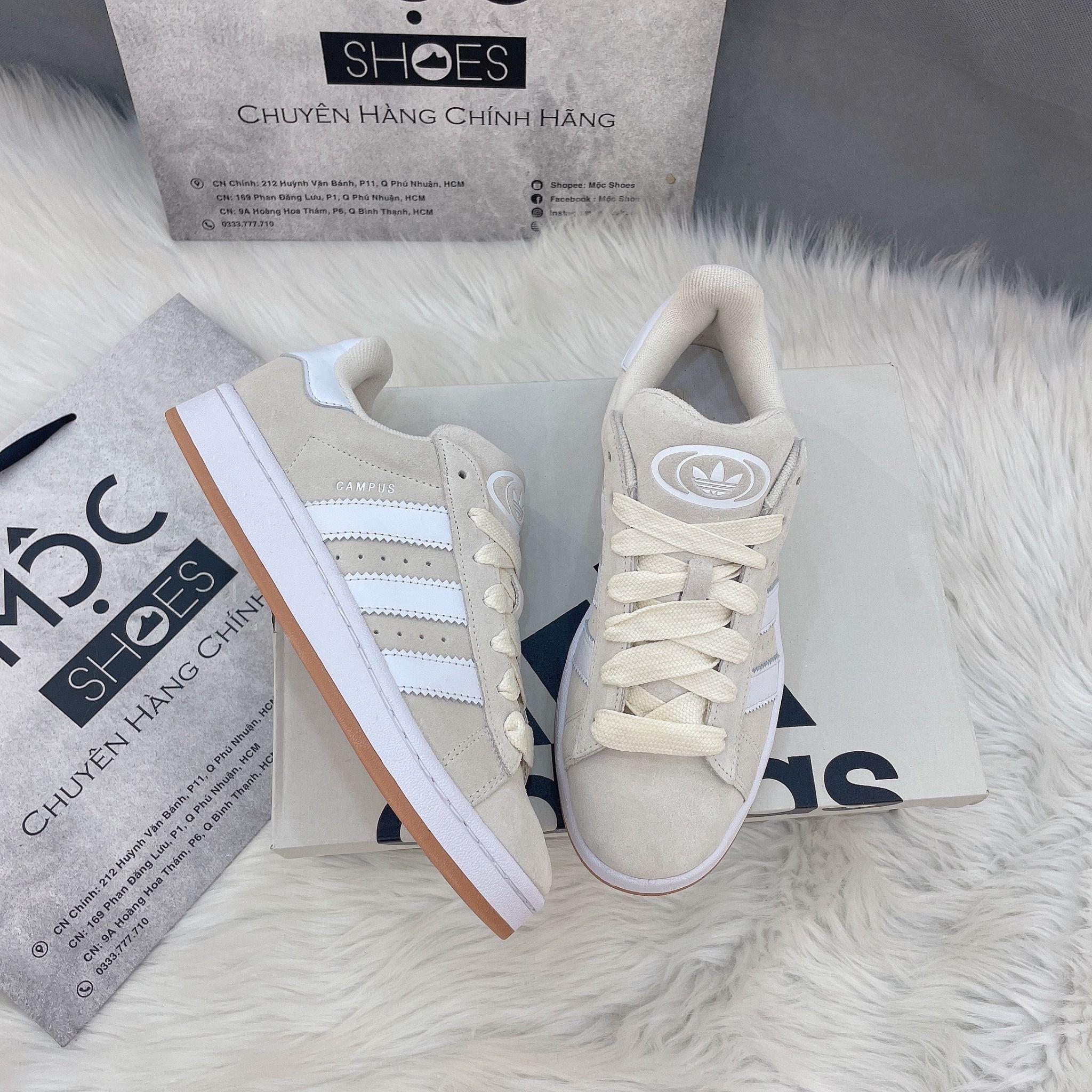 2172 - HÀNG CHÍNH HÃNG - GIÀY ADIDAS CAMPUS 00S - KEM ĐẾ GUM
