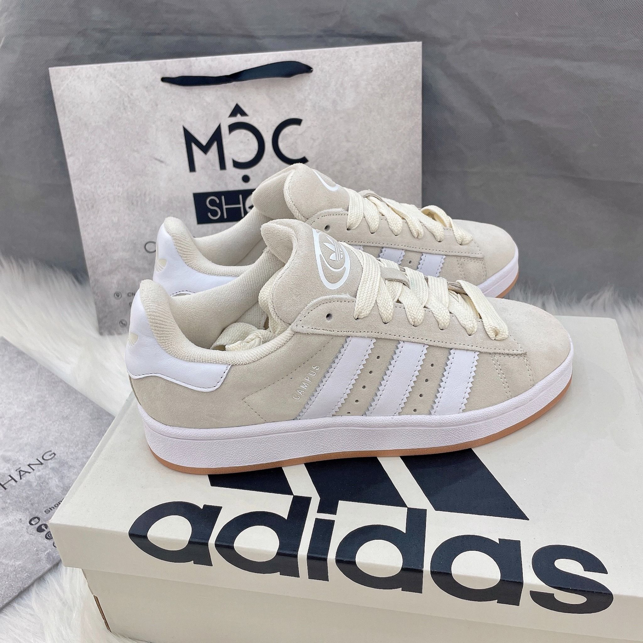 2172 - HÀNG CHÍNH HÃNG - GIÀY ADIDAS CAMPUS 00S - KEM ĐẾ GUM