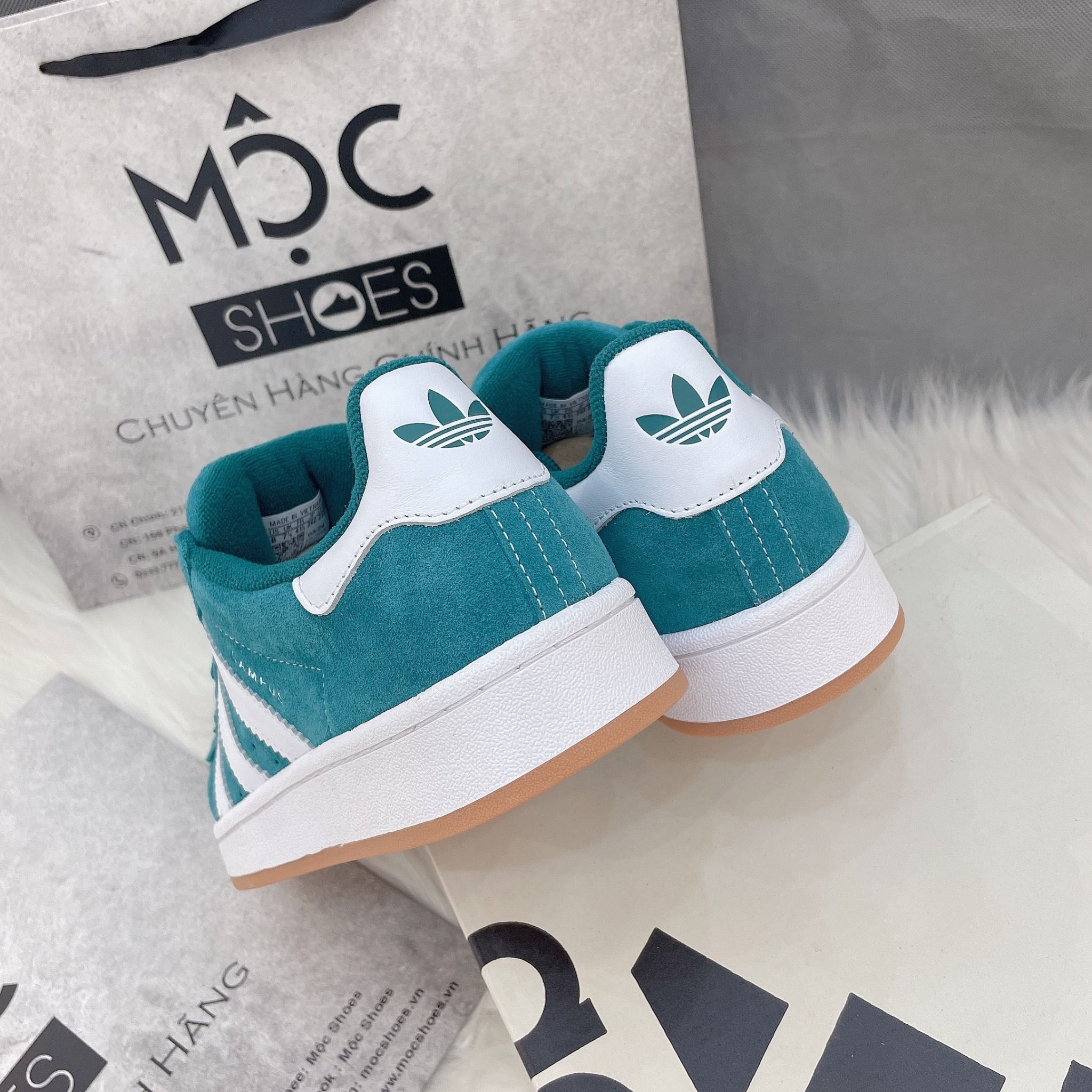 2173 - HÀNG CHÍNH HÃNG - GIÀY ADIDAS CAMPUS 00S - DARK GREEN - ĐẾ GUM