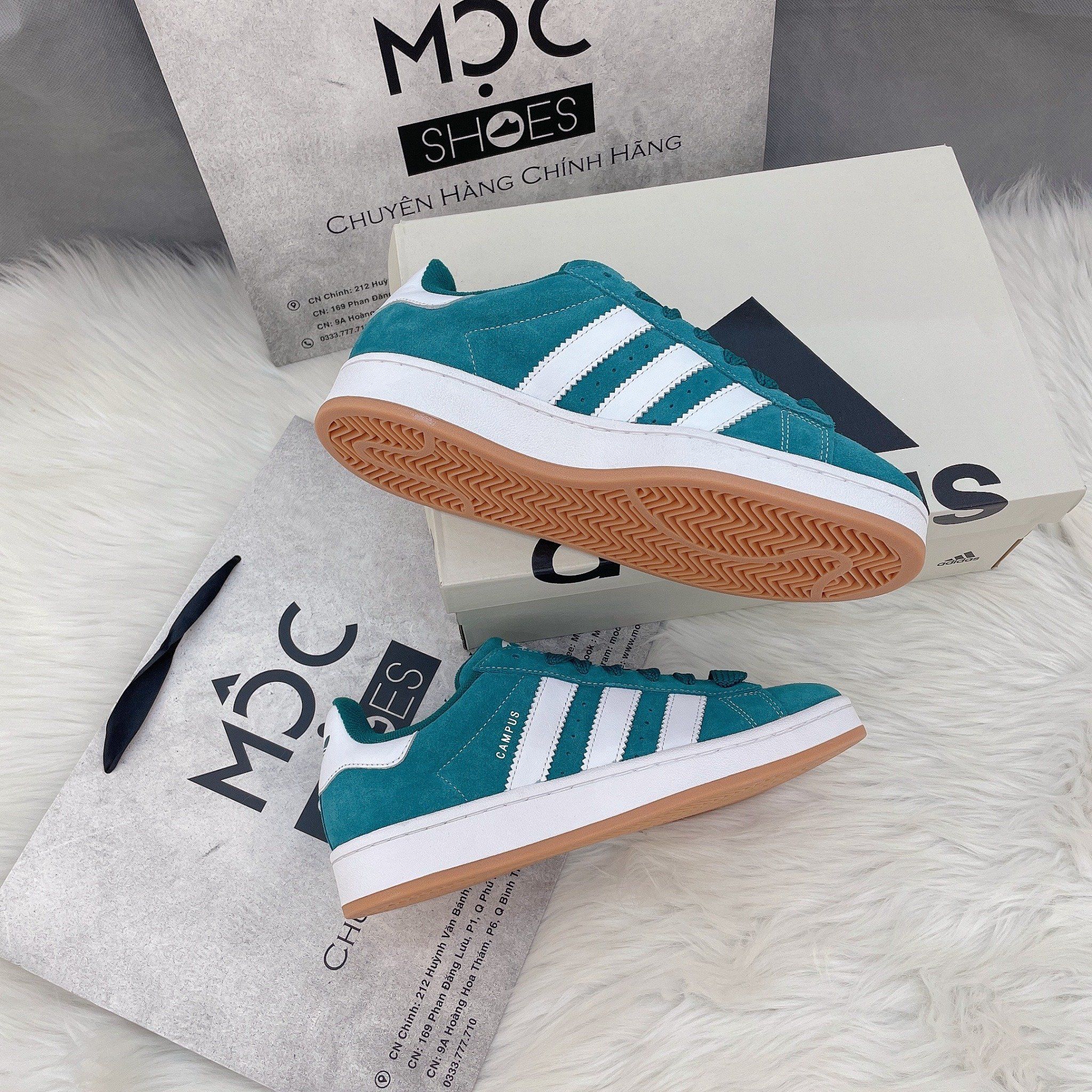 2173 - HÀNG CHÍNH HÃNG - GIÀY ADIDAS CAMPUS 00S - DARK GREEN - ĐẾ GUM
