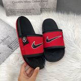  2174 - HÀNG CHÍNH HÃNG - DÉP NIKE - OFF COURT - QUAI ĐỎ SWOOSH ĐEN 