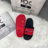  2174 - HÀNG CHÍNH HÃNG - DÉP NIKE - OFF COURT - QUAI ĐỎ SWOOSH ĐEN 