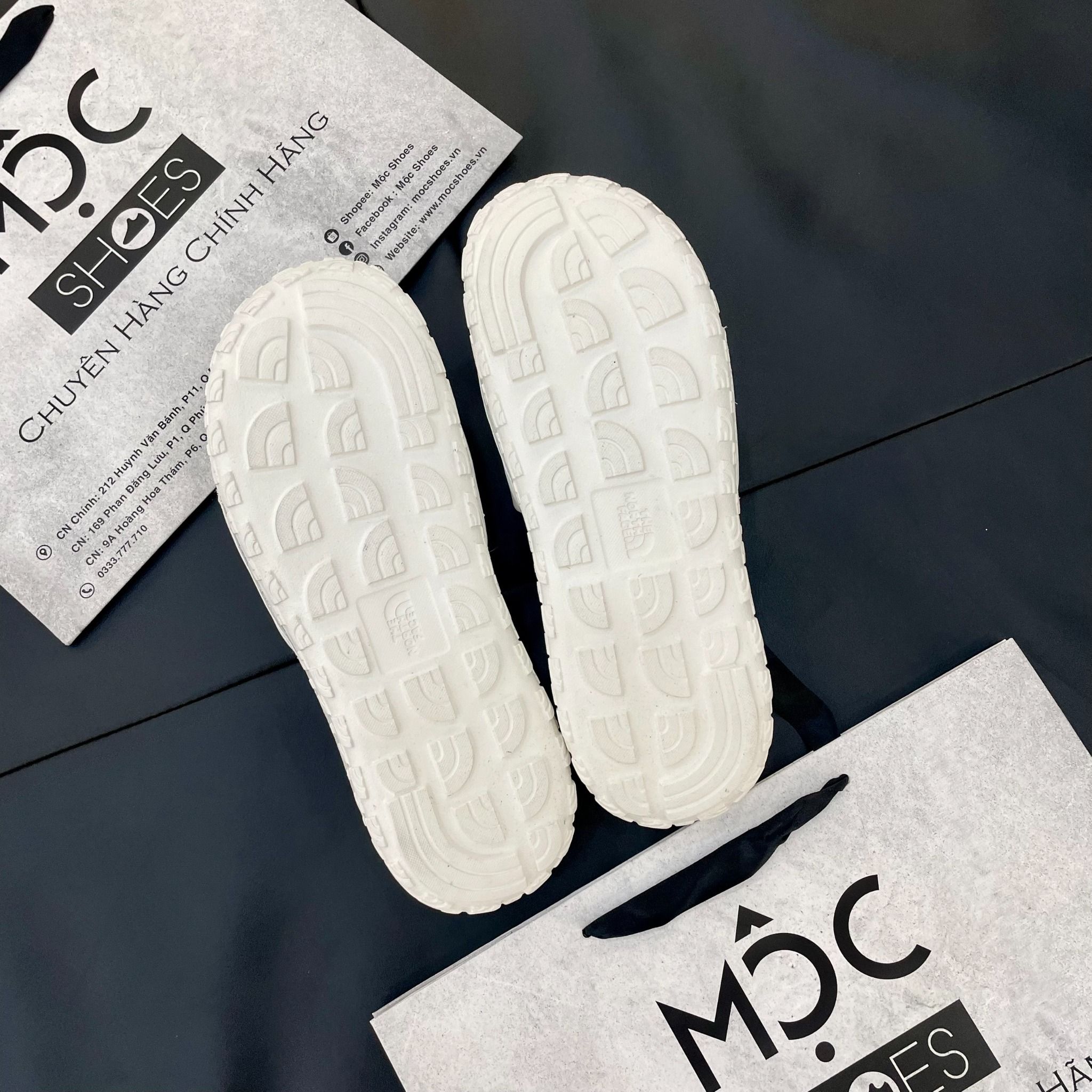 2181 - HÀNG CHÍNH HÃNG - DÉP THE NORTH FACE NEVER STOP CUSH - WHITE - CODE: NF0A8A99WID1