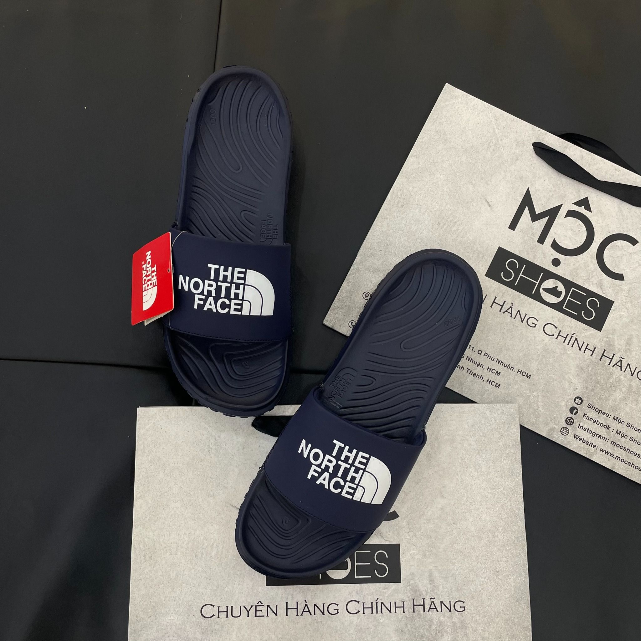 2185 - HÀNG CHÍNH HÃNG - DÉP THE NORTH FACE NEVER STOP CUSH - NAVY