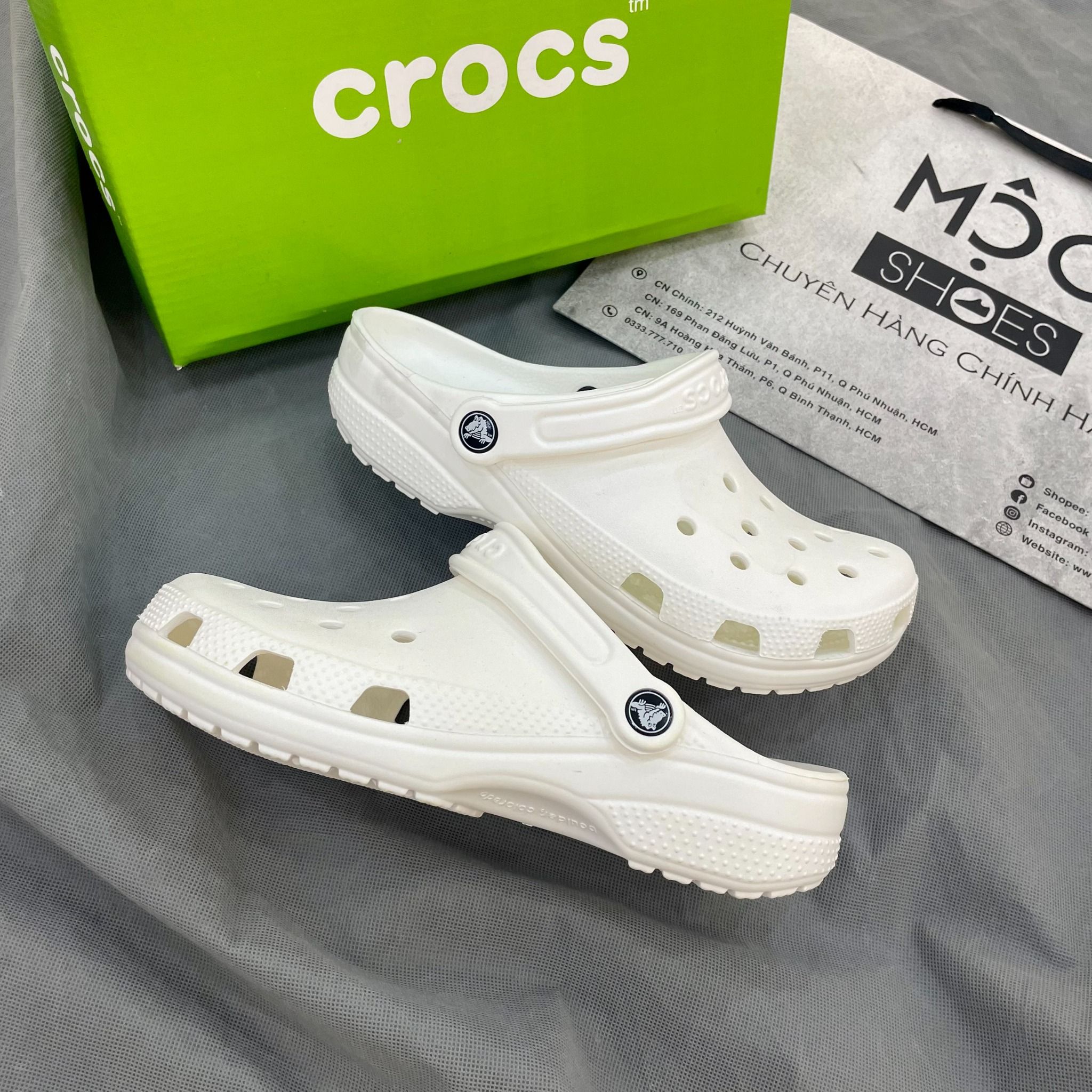  2191 - HÀNG CHÍNH HÃNG - CLOG UNISEX CROCS BAYA - WHITE - CODE: 10126-100 