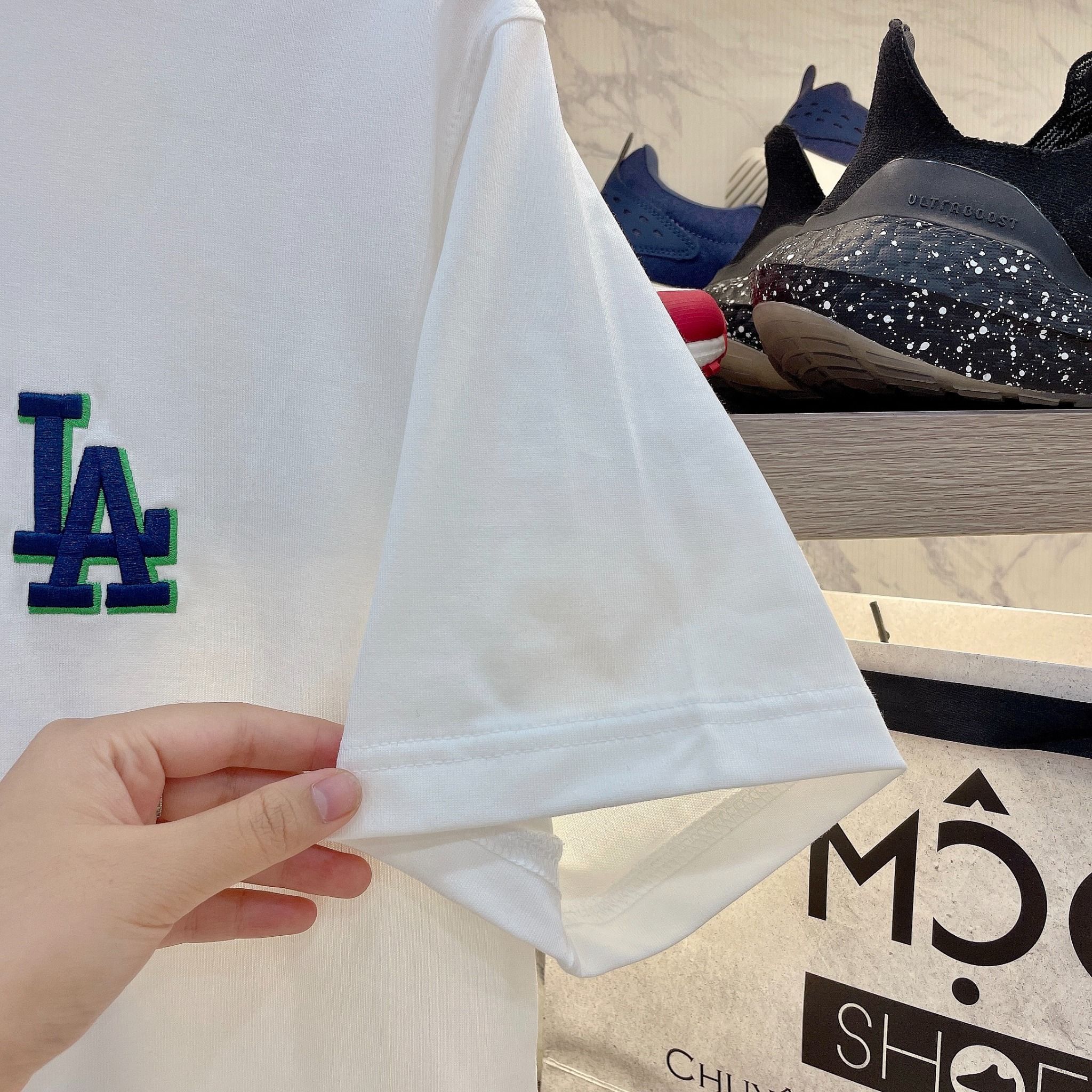  2203 - HÀNG CHÍNH HÃNG - ÁO THUN MLB - LA DODGERS IVORY - WHITE - CODE: 3ATSM0443-07IVS 