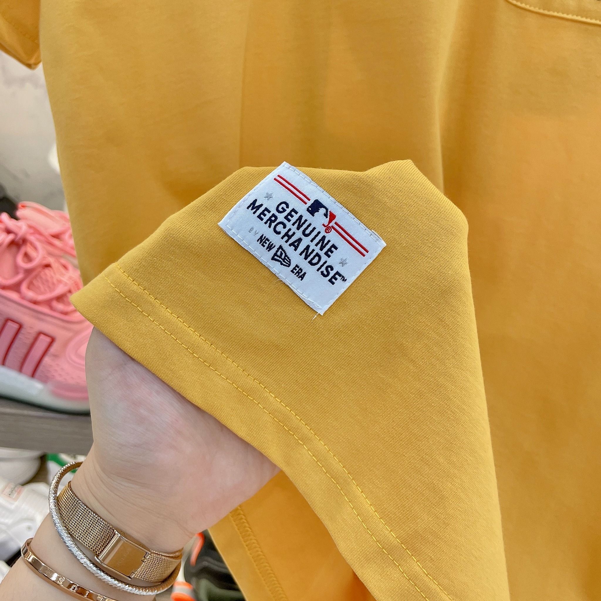 2204 - HÀNG CHÍNH HÃNG - ÁO NEW ERA - SD HOA VĂN - YELLOW