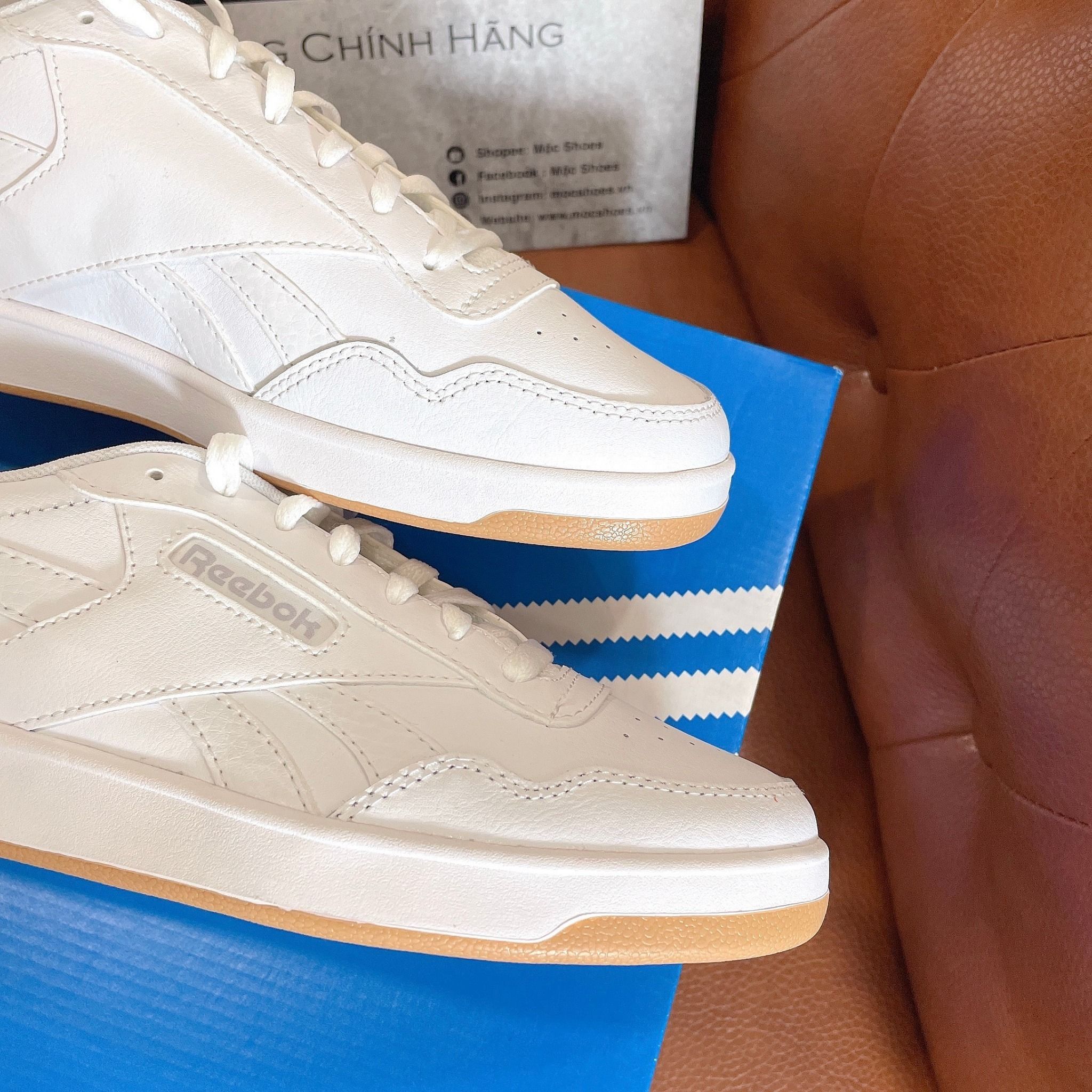 2216 - HÀNG CHÍNH HÃNG - GIÀY REEBOK - ĐẾ BẰNG - (5518) Giày Reebok Trắng Full - Đế Gum