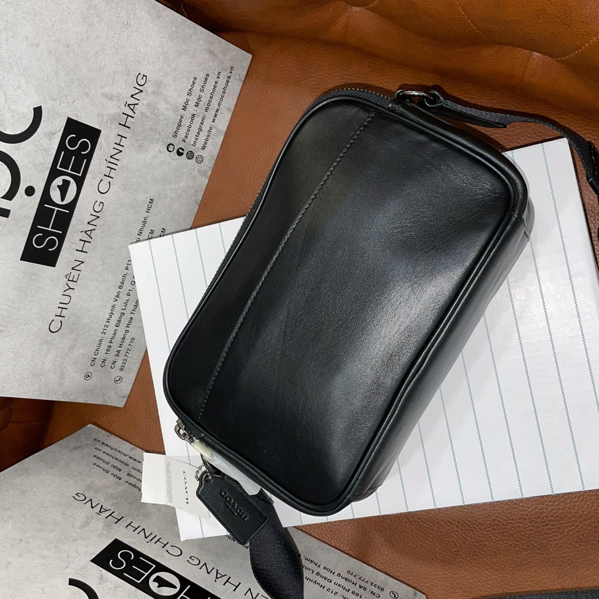 1668 - HÀNG CHÍNH HÃNG - TÚI COACH GRAHAM CROSSBODY (BLACK) - CODE: C4148