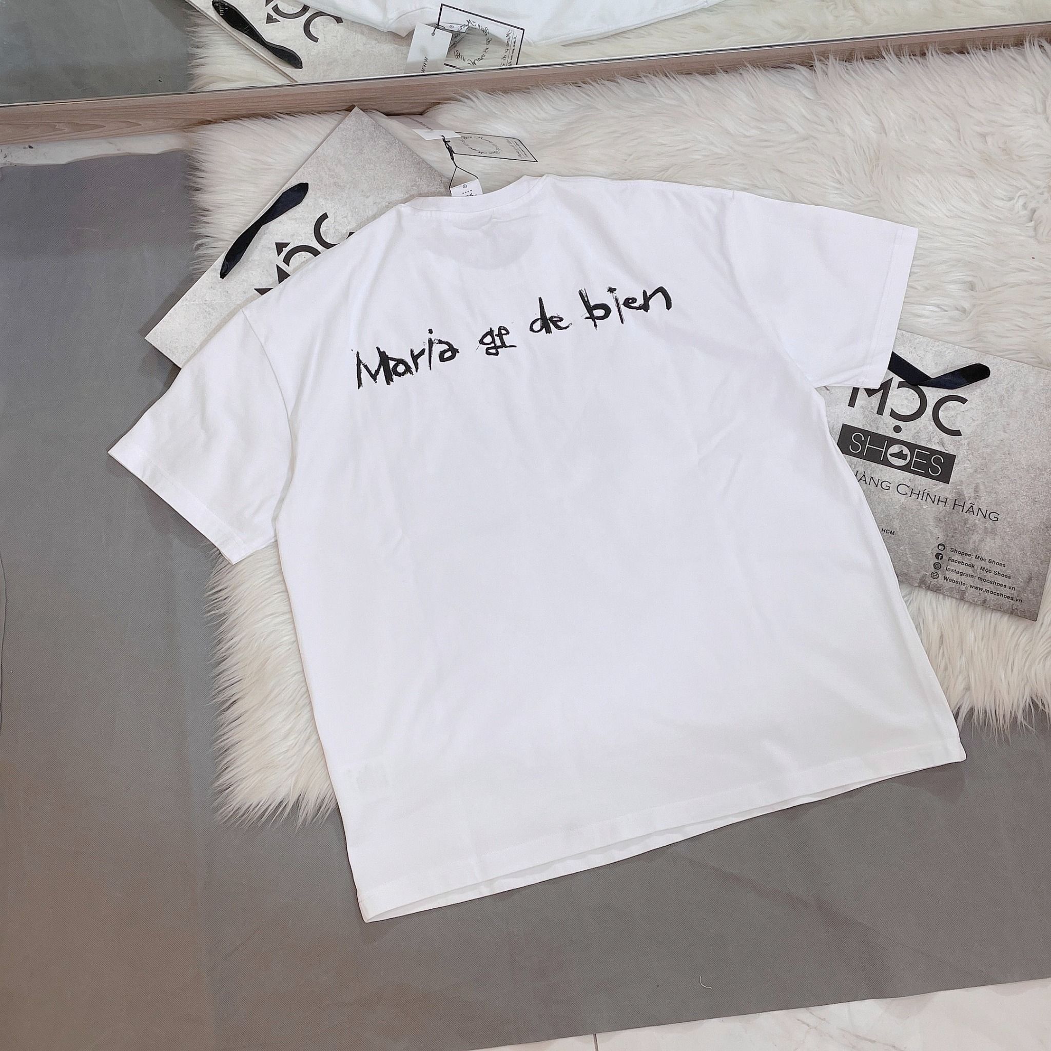 2240 - HÀNG CHÍNH HÃNG - ÁO THUN FIER DE MOI FLOWER 24SS - BỨC TRANG - TRẮNG