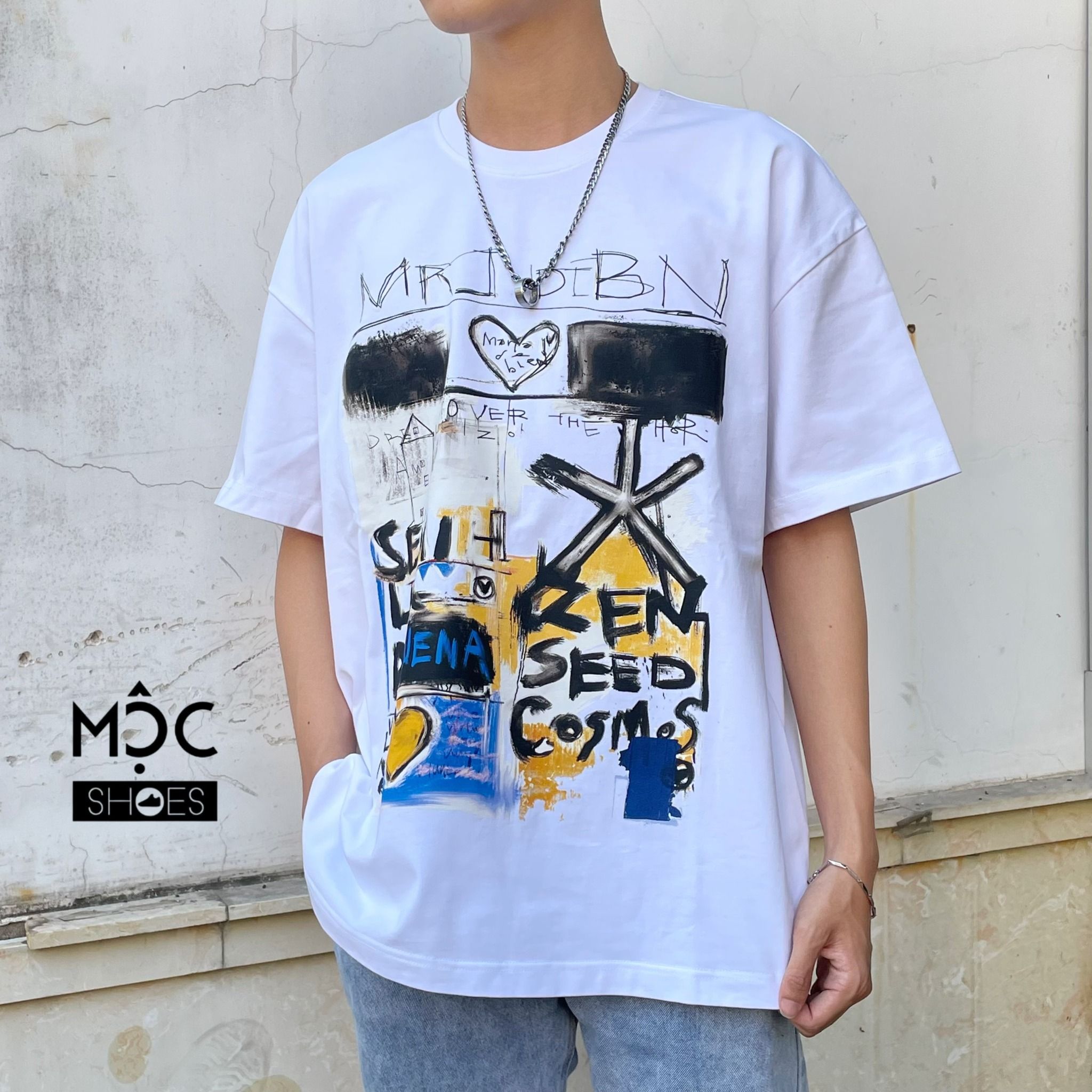 2240 - HÀNG CHÍNH HÃNG - ÁO THUN FIER DE MOI FLOWER 24SS - BỨC TRANG - TRẮNG