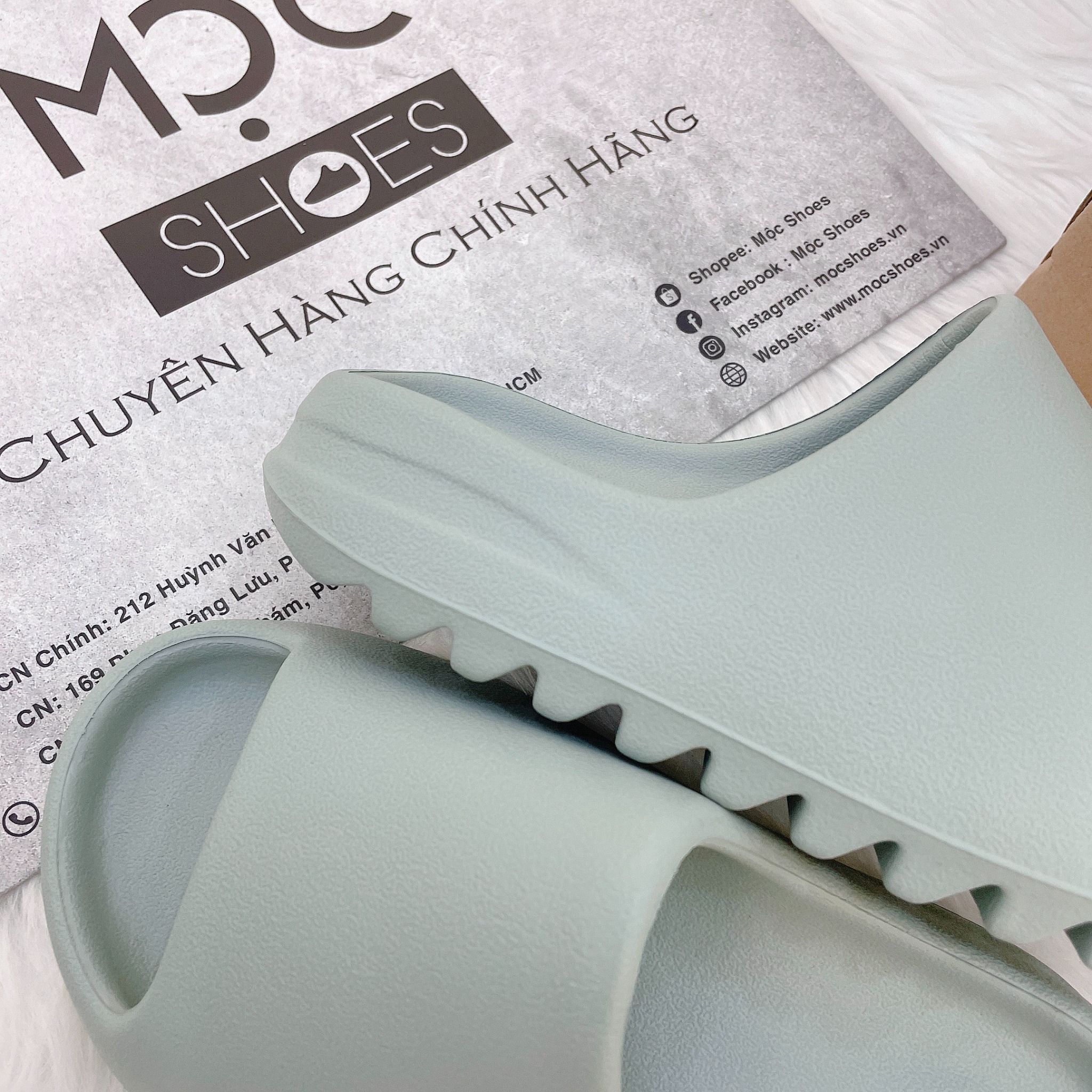 2210 - HÀNG CHÍNH HÃNG - DÉP YEEZY SLIDE SALT - CODE: ID5480