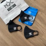  2248 - HÀNG CHÍNH HÃNG - BỘ 3 KHẨU TRANG ADIDAS FACE MASK COVER SIZE M/L - *BLACK* - 2024** - Code: H08837 