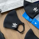  2248 - HÀNG CHÍNH HÃNG - BỘ 3 KHẨU TRANG ADIDAS FACE MASK COVER SIZE M/L - *BLACK* - 2024** - Code: H08837 