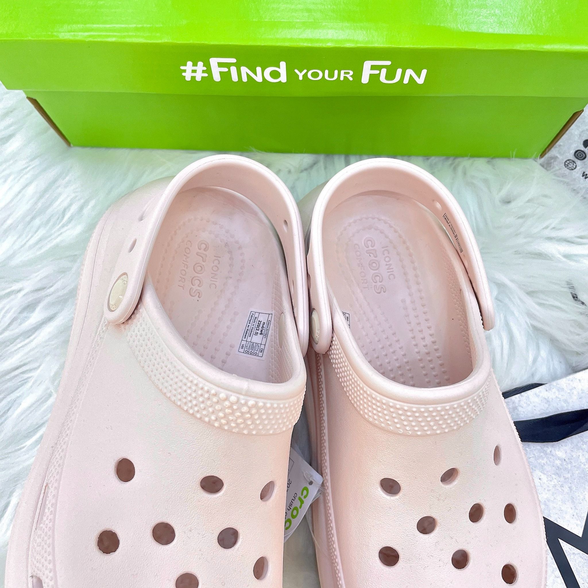 2223 - HÀNG CHÍNH HÃNG - Giày CLOG UNISEX CROCS CRUSH CLASSIC - *Đế Cao* - Pink Clay Shimmer - HỒNG TRƠN - CODE :