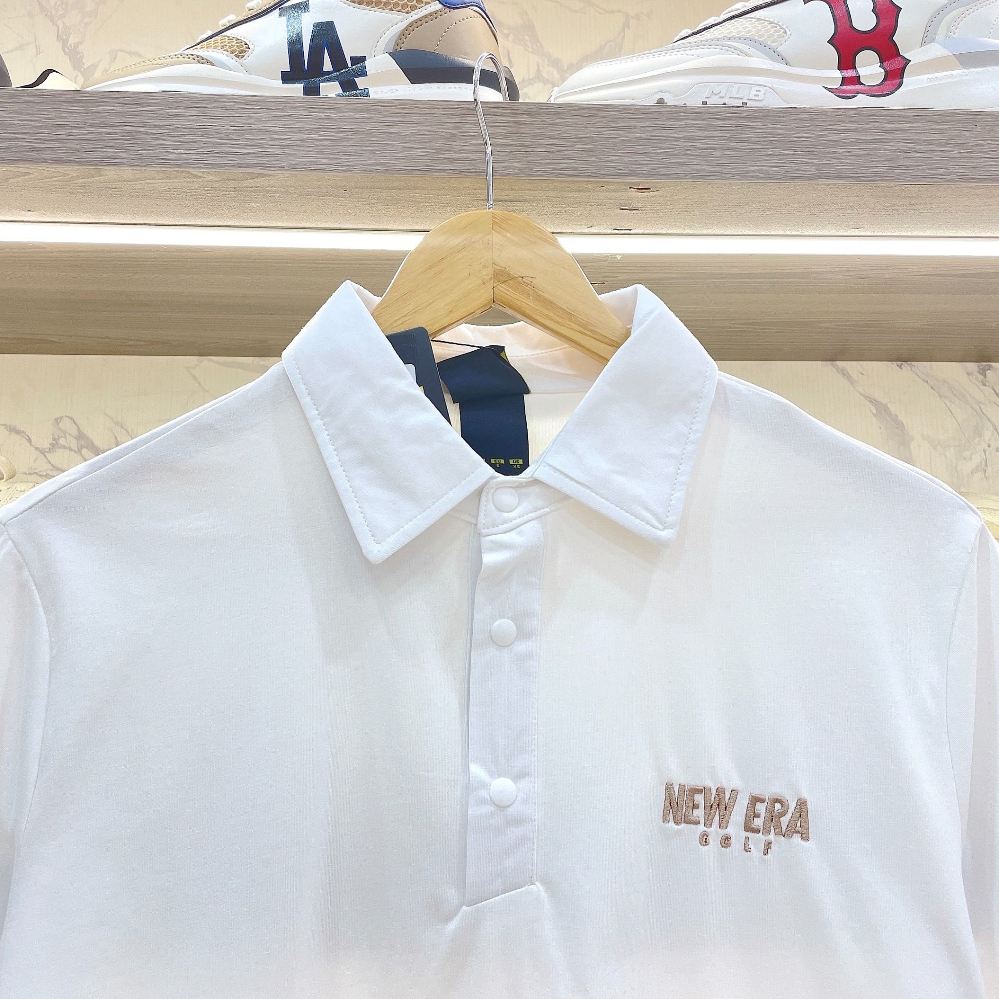  2251 - HÀNG CHÍNH HÃNG - ÁO POLO NEW ERA - ÁO POLO GOLF Logo New Era - TRẮNG 