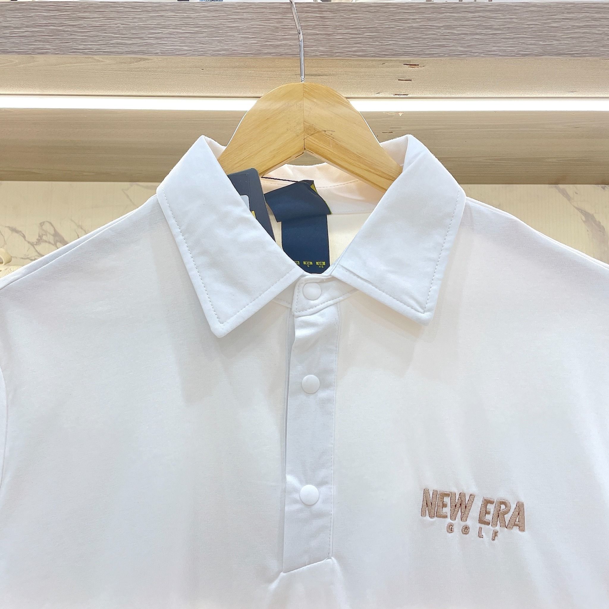  2251 - HÀNG CHÍNH HÃNG - ÁO POLO NEW ERA - ÁO POLO GOLF Logo New Era - TRẮNG 