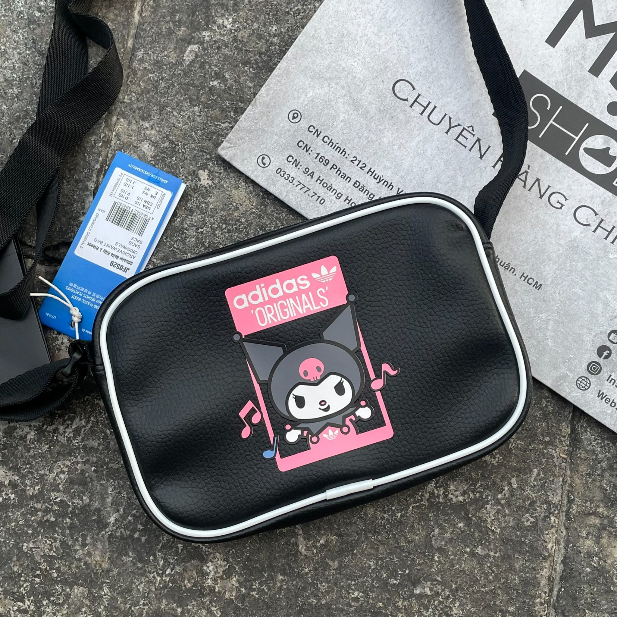 2275 - HÀNG CHÍNH HÃNG - TÚI ADIDAS KUROMI - ĐEN