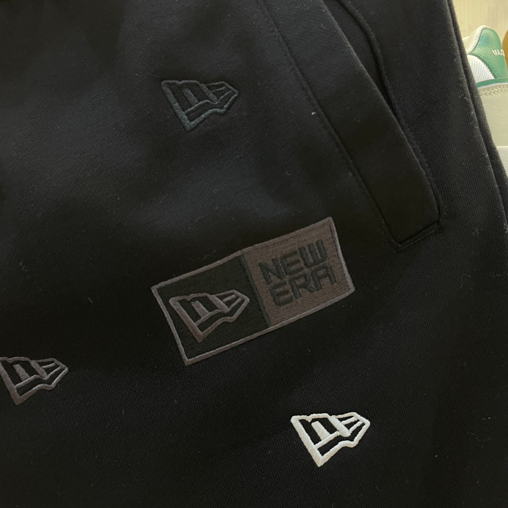 2266 - HÀNG CHÍNH HÃNG - QUẦN SHORT NEW ERA - ĐEN NHIỀU LOGO NE - CODE: 14187410