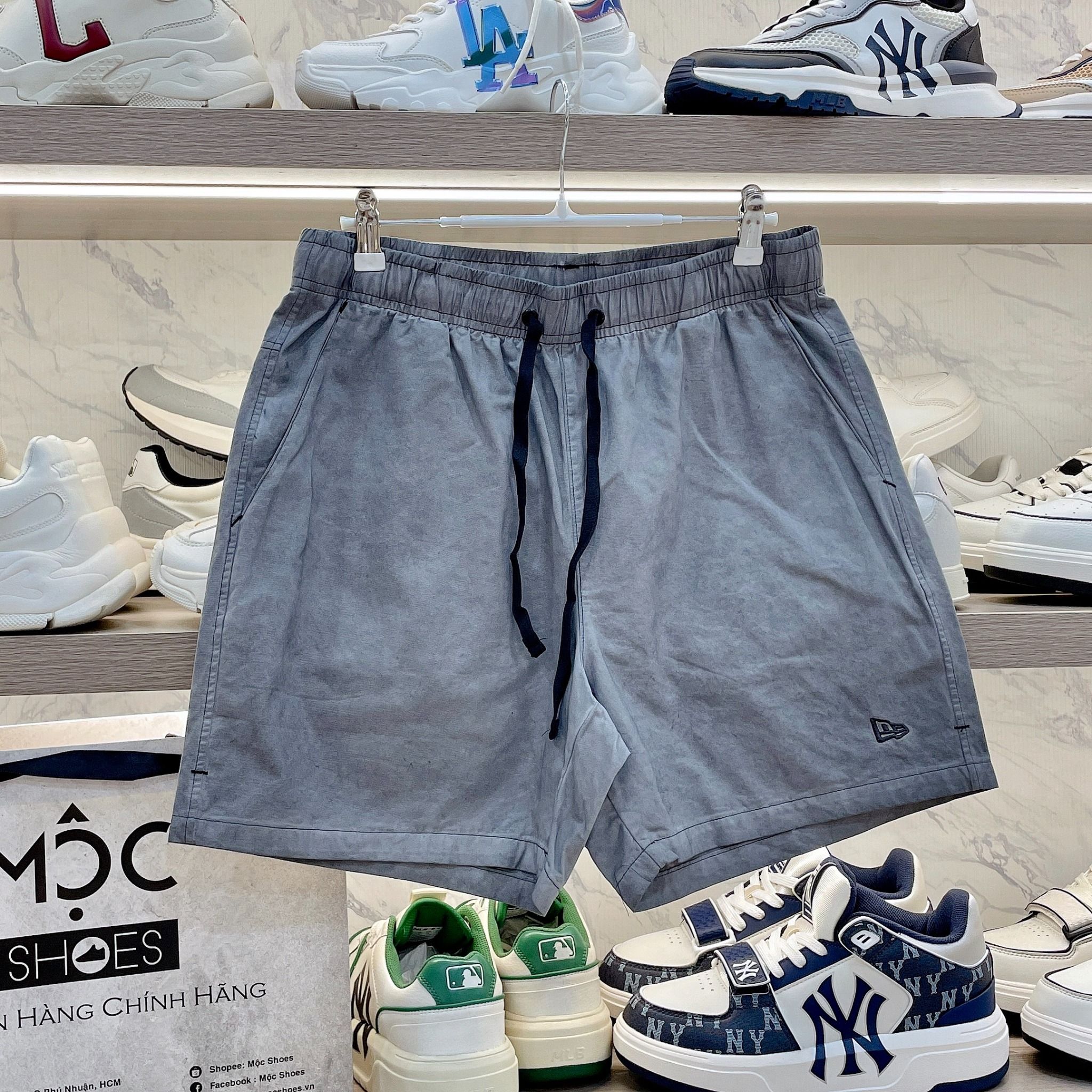 2291 - HÀNG CHÍNH HÃNG - QUẦN SHORT NEW ERA - GREY WASHES SHORT