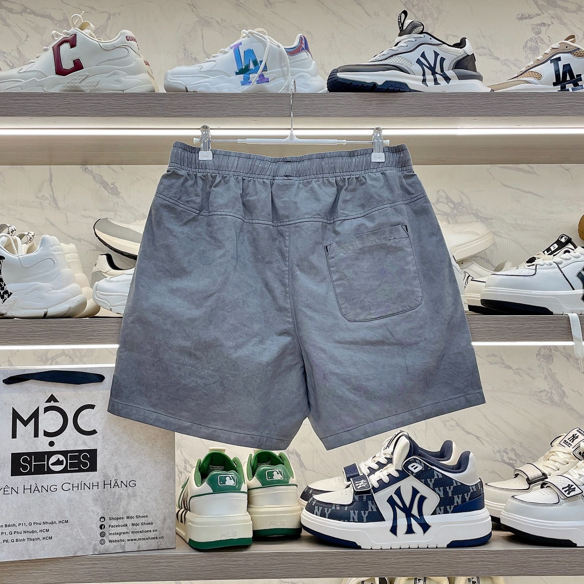 2291 - HÀNG CHÍNH HÃNG - QUẦN SHORT NEW ERA - GREY WASHES SHORT