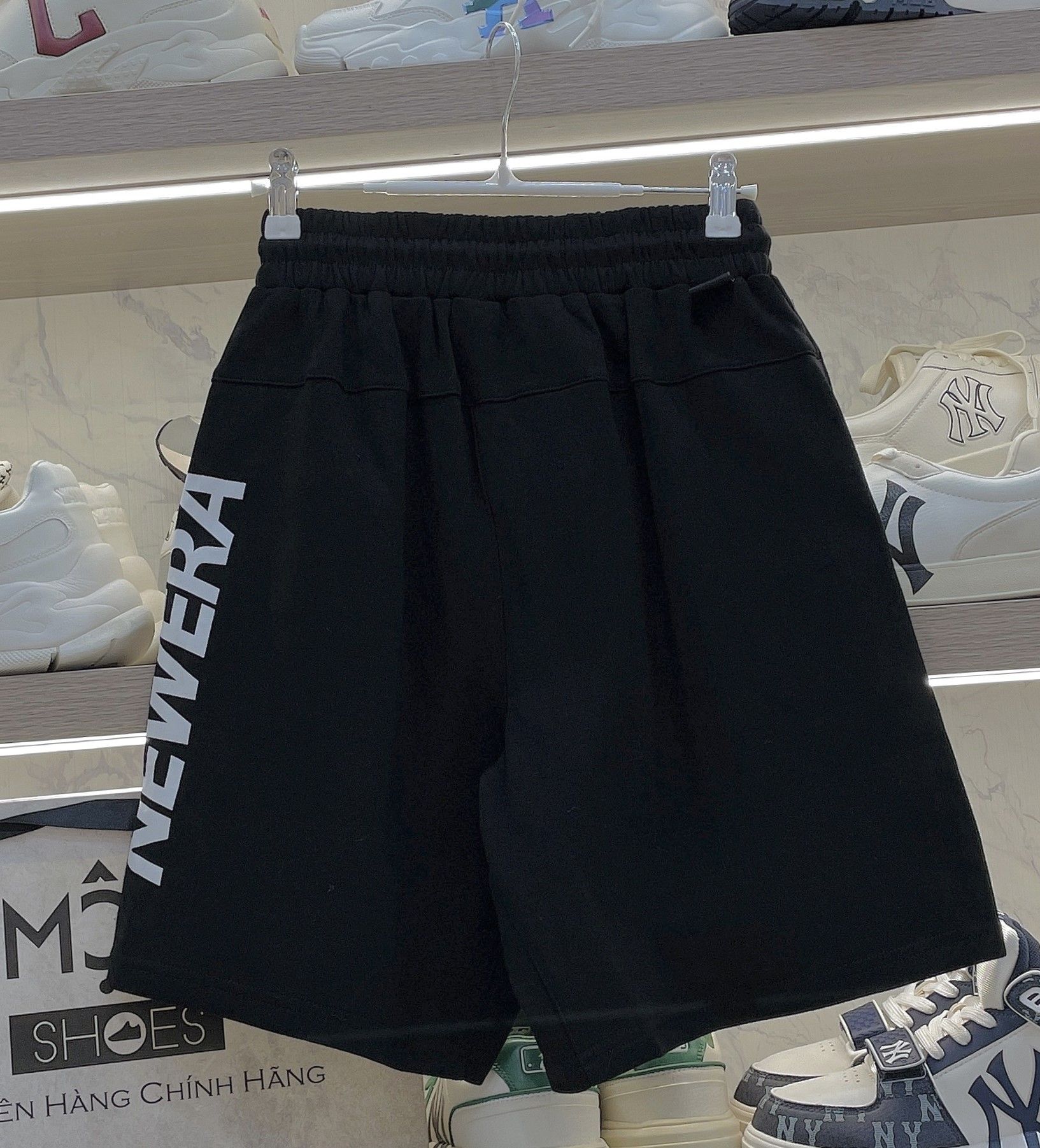 2284 - HÀNG CHÍNH HÃNG - QUẦN SHORT NEW ERA - KNIT ĐEN