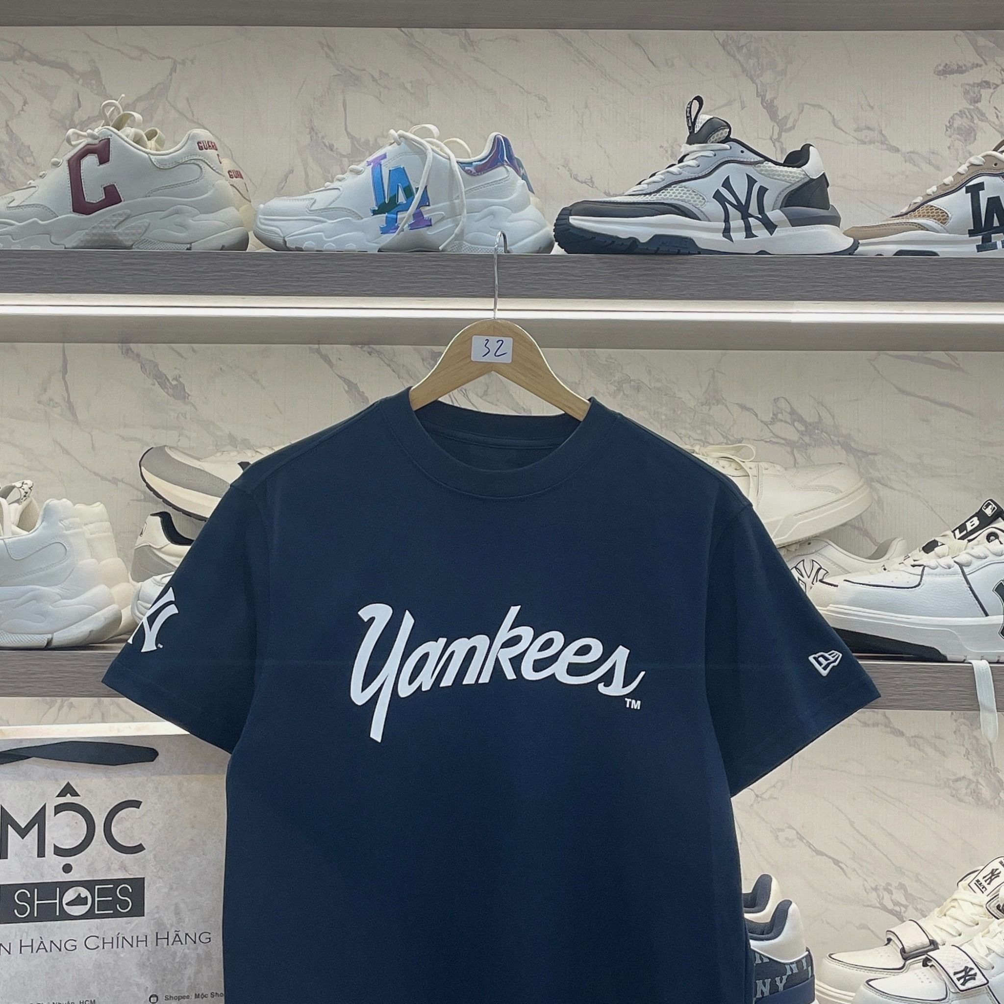 2295 - HÀNG CHÍNH HÃNG - ÁO THUN NEW ERA - Yankee Old Script - NAVY - CODE: 14179148