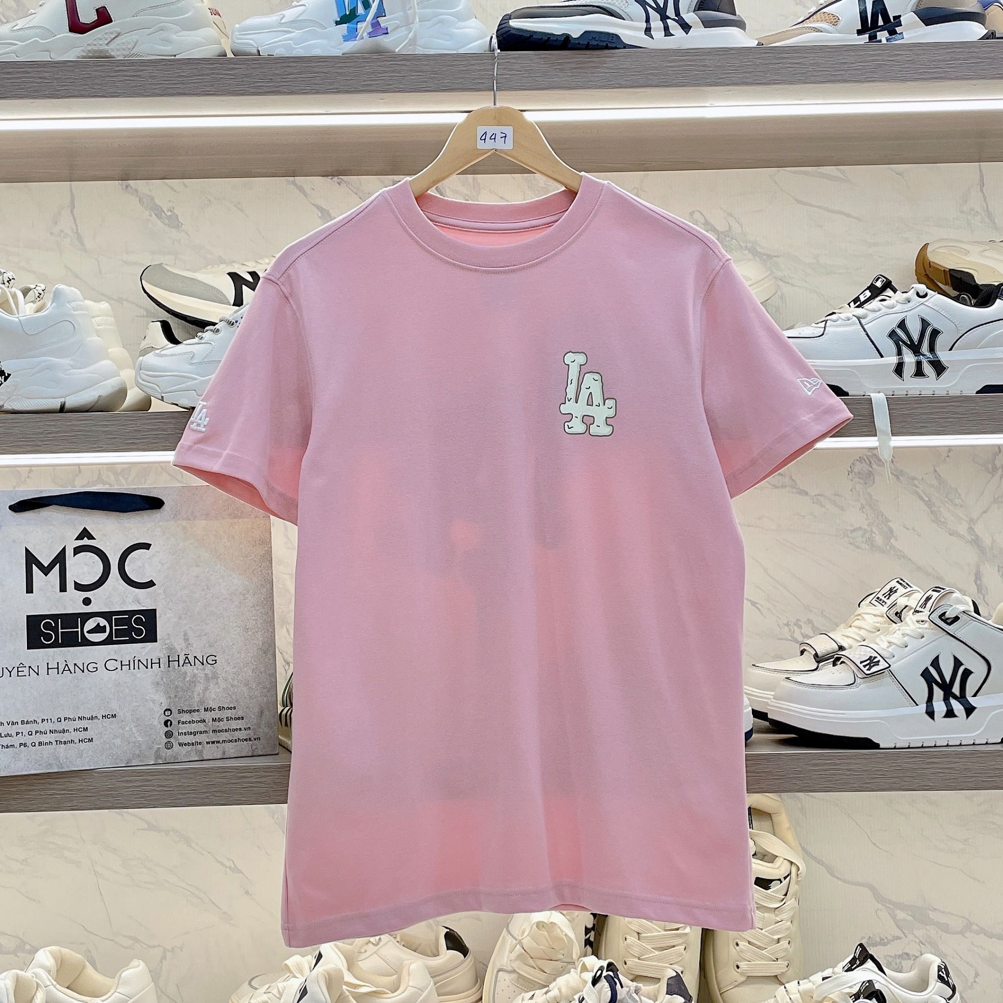 2293 - HÀNG CHÍNH HÃNG - ÁO THUN NEW ERA - Que Kem LA chảy - HỒNG - CODE: 14341299