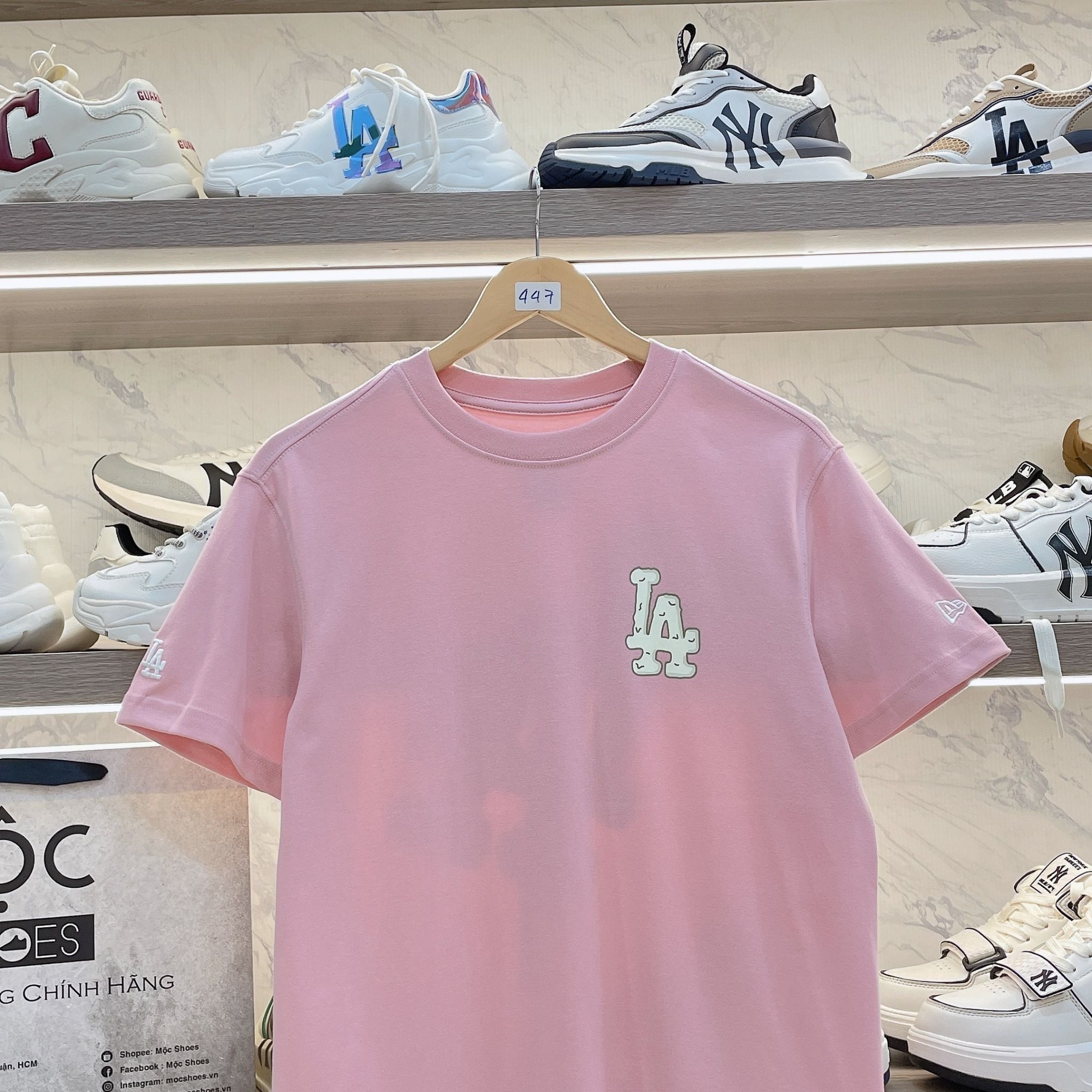 2293 - HÀNG CHÍNH HÃNG - ÁO THUN NEW ERA - Que Kem LA chảy - HỒNG - CODE: 14341299
