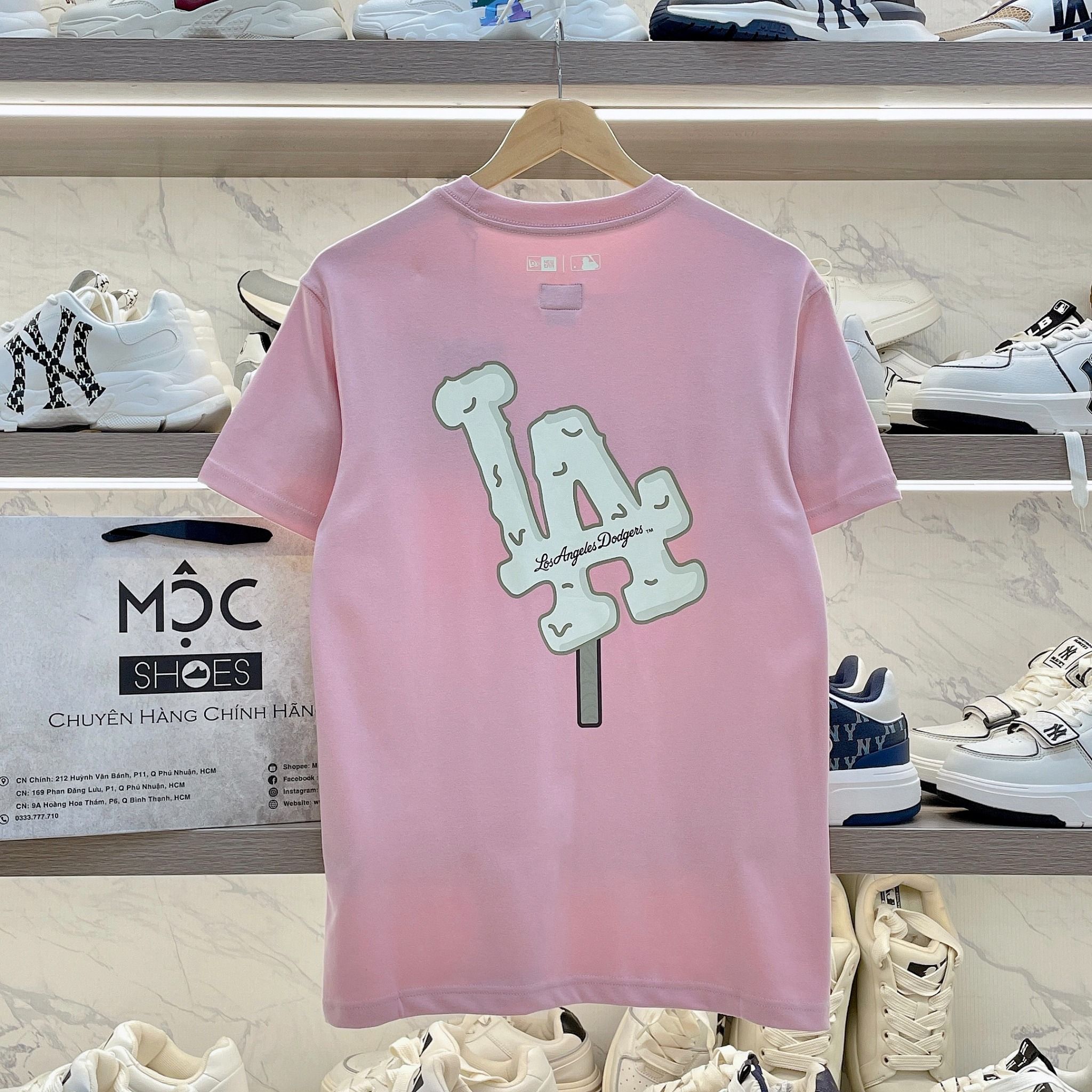 2293 - HÀNG CHÍNH HÃNG - ÁO THUN NEW ERA - Que Kem LA chảy - HỒNG - CODE: 14341299