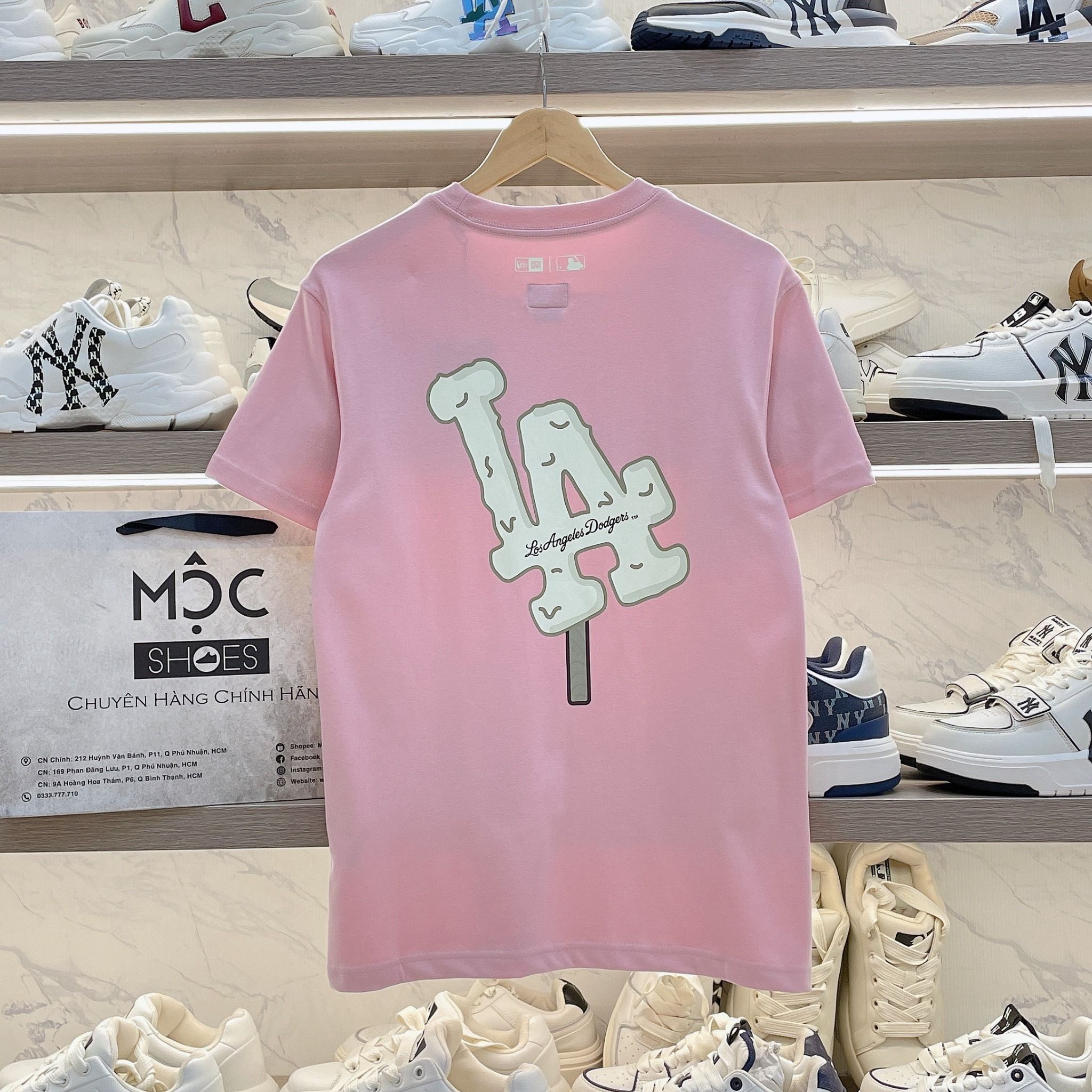 2293 - HÀNG CHÍNH HÃNG - ÁO THUN NEW ERA - Que Kem LA chảy - HỒNG - CODE: 14341299