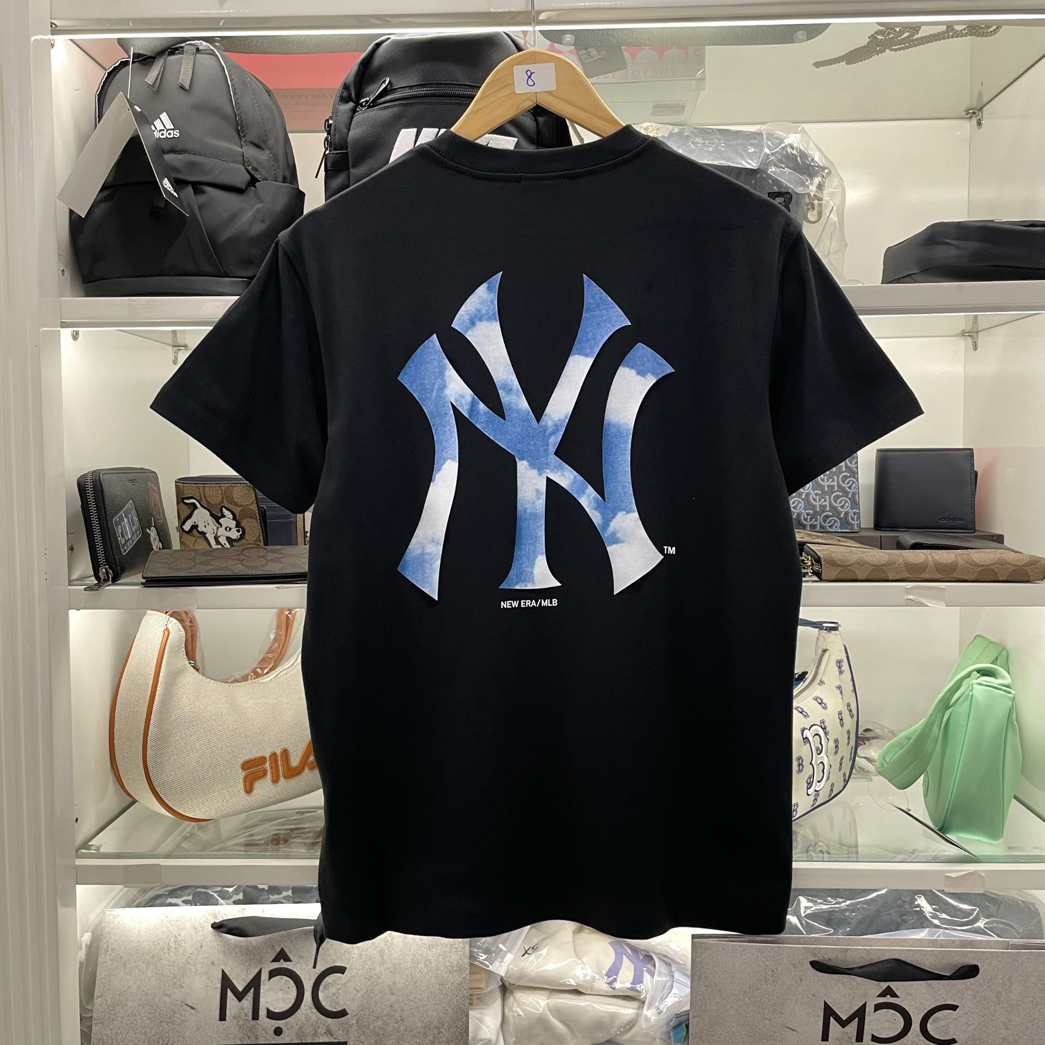 2298 - HÀNG CHÍNH HÃNG - ÁO THUN NEW ERA - NY ĐÁM MÂY - ĐEN - CODE 14148862