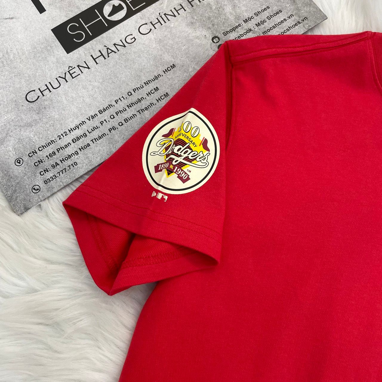 2272 - HÀNG CHÍNH HÃNG - ÁO THUN NEW ERA - LA ĐỎ ĐÔ - CODE 14117426