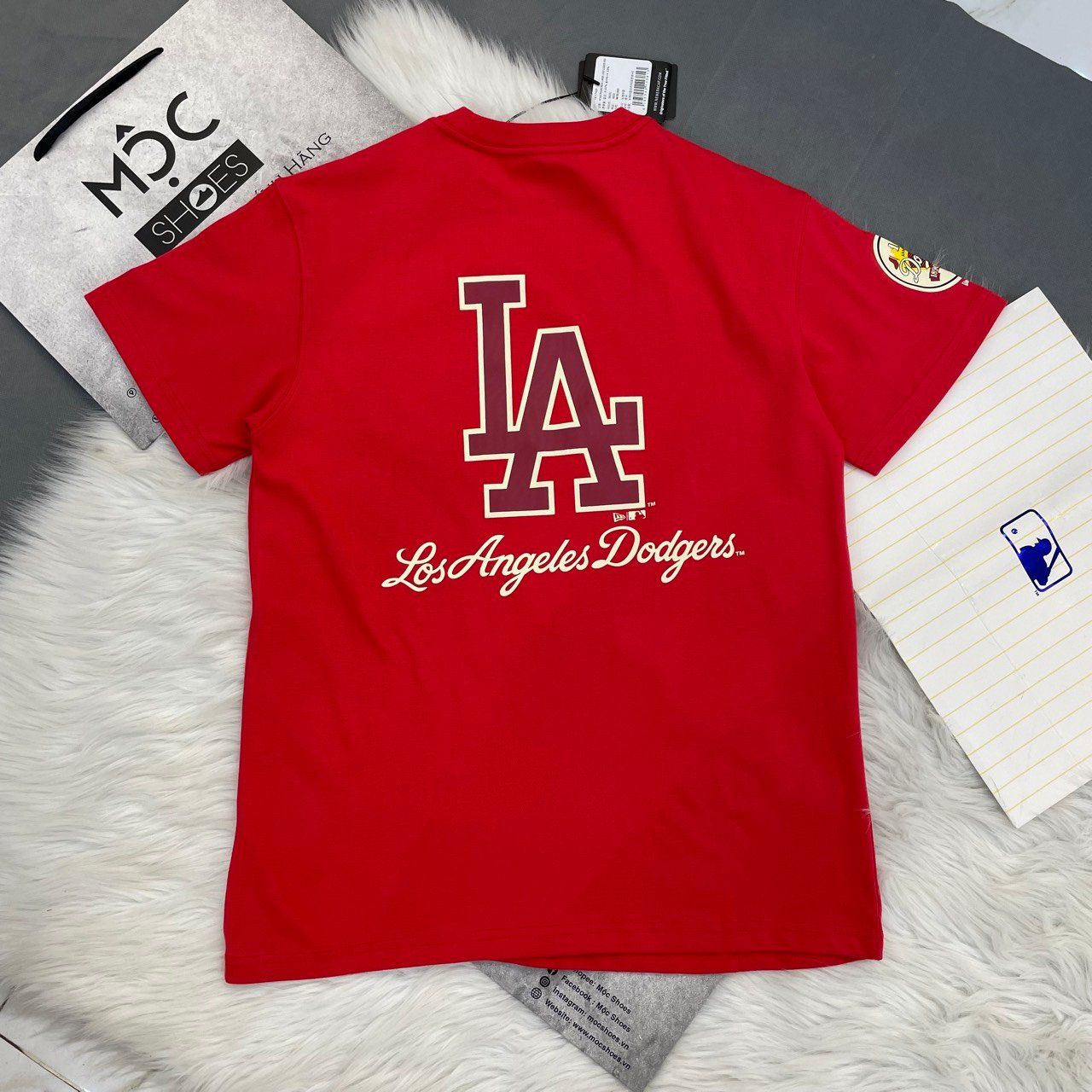 2272 - HÀNG CHÍNH HÃNG - ÁO THUN NEW ERA - LA ĐỎ ĐÔ - CODE 14117426