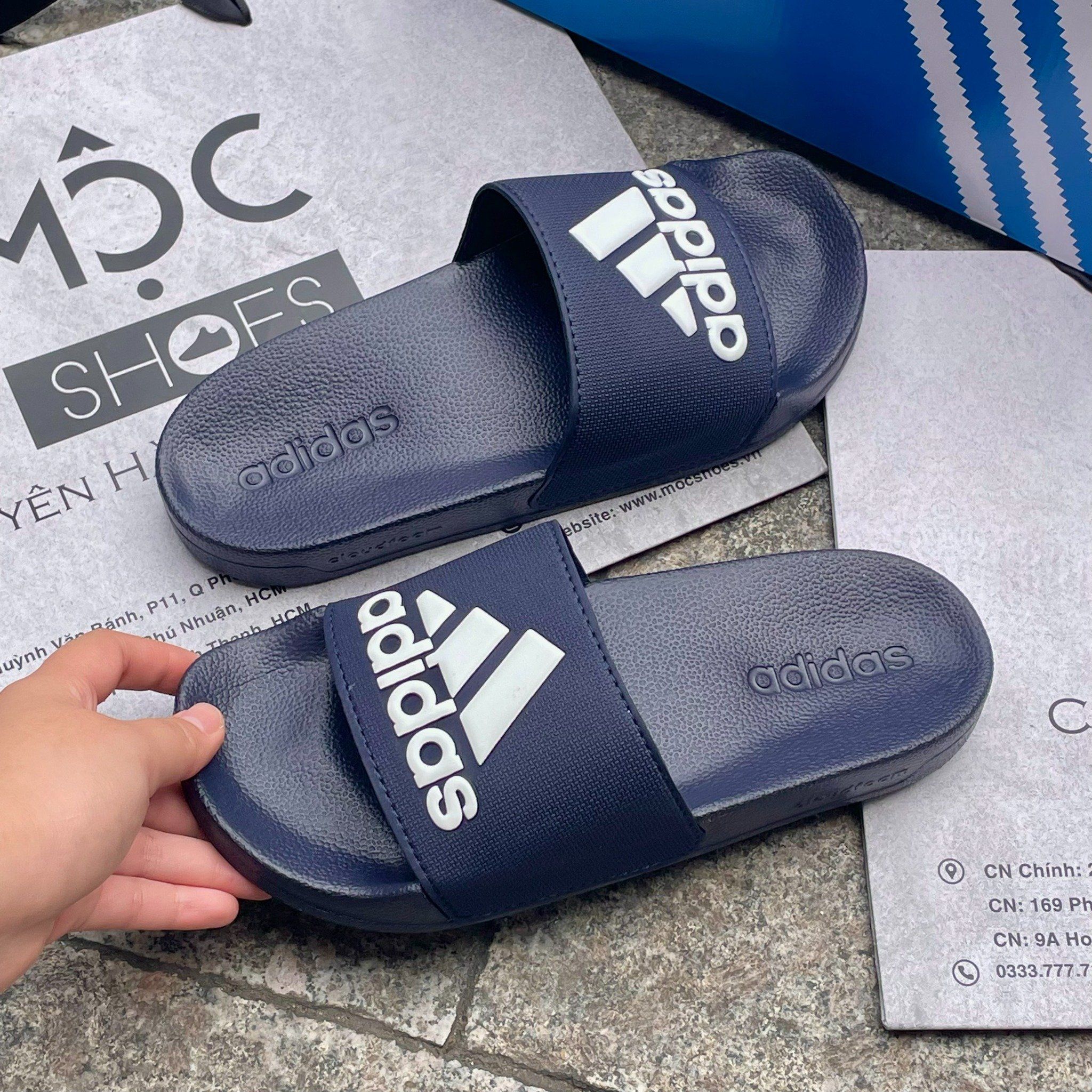 2310 - HÀNG CHÍNH HÃNG - DÉP ADIDAS ADILLETE SHOWER - BIG LOGO - NAVY - CODE: GZ3774