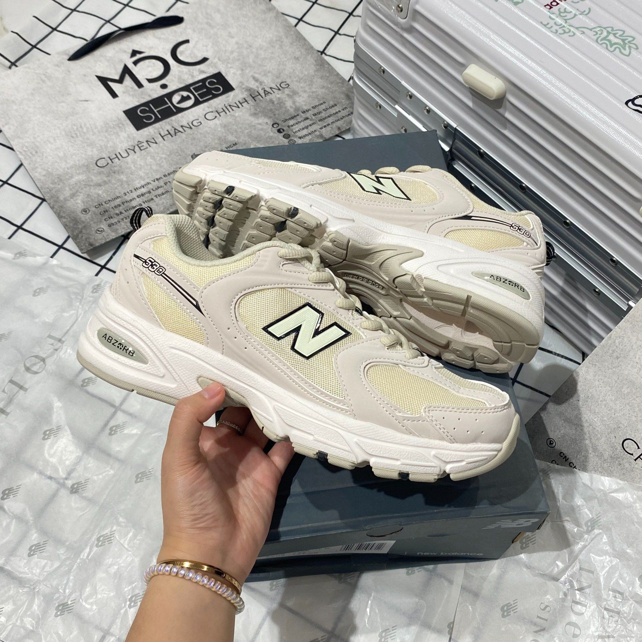 2302 - HÀNG CHÍNH HÃNG - GIÀY NEW BALANCE - 530 RETRO RUNNING INVORY - TRẮNG KEM - CODE MR530SH
