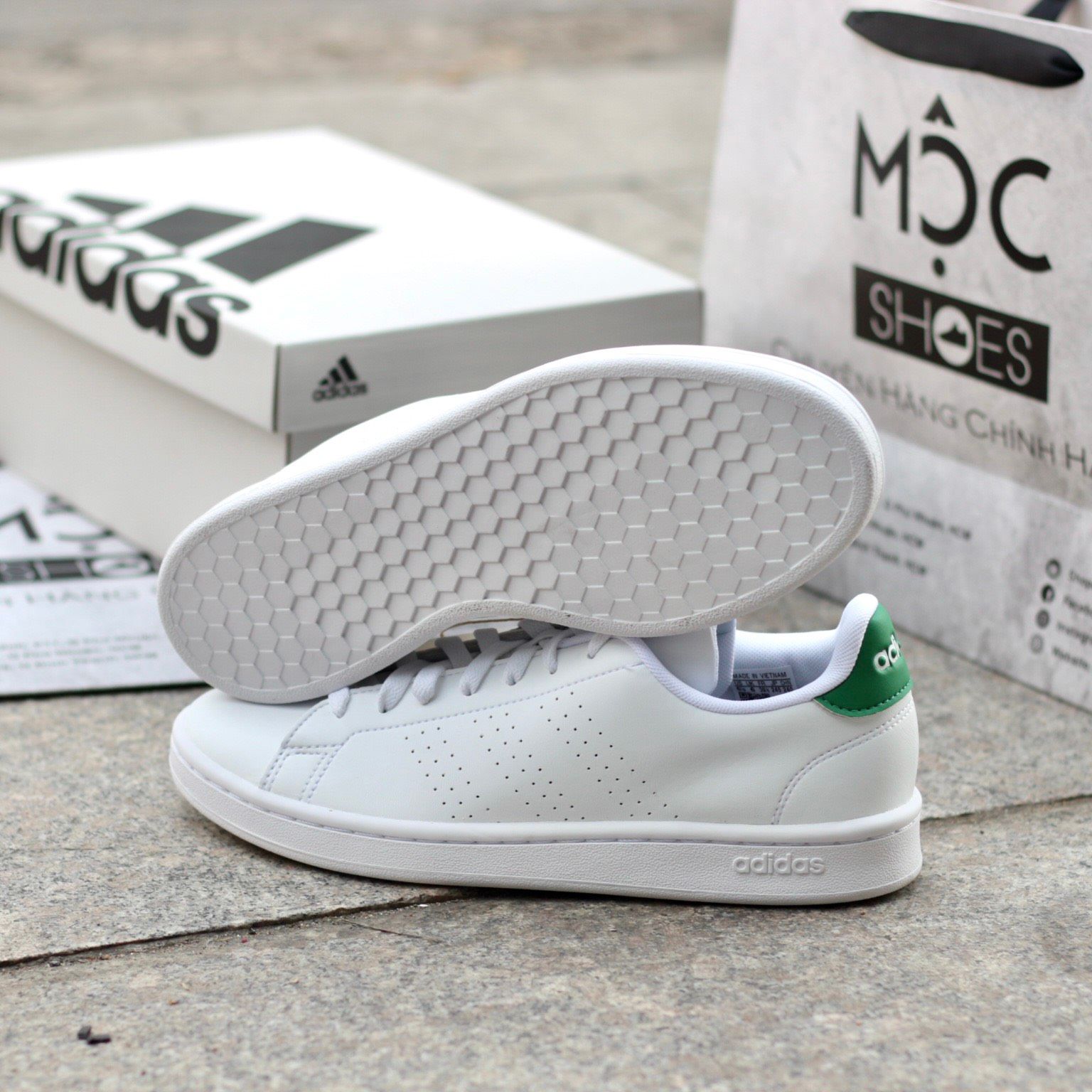 2330 - HÀNG CHÍNH HÃNG - GIÀY ADIDAS ADVANTAGE - GÓT GREEN - CODE GZ5300