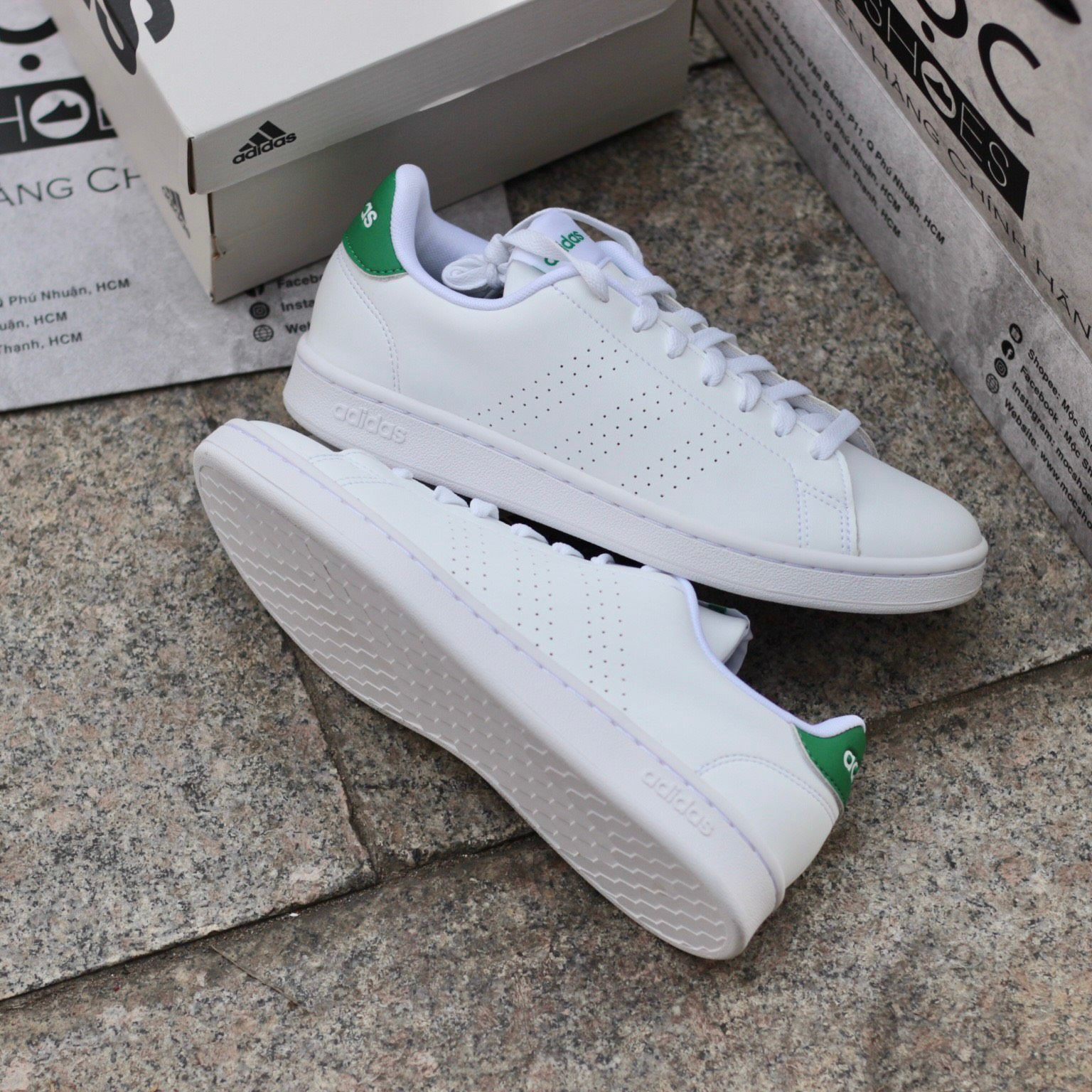 2330 - HÀNG CHÍNH HÃNG - GIÀY ADIDAS ADVANTAGE - GÓT GREEN - CODE GZ5300