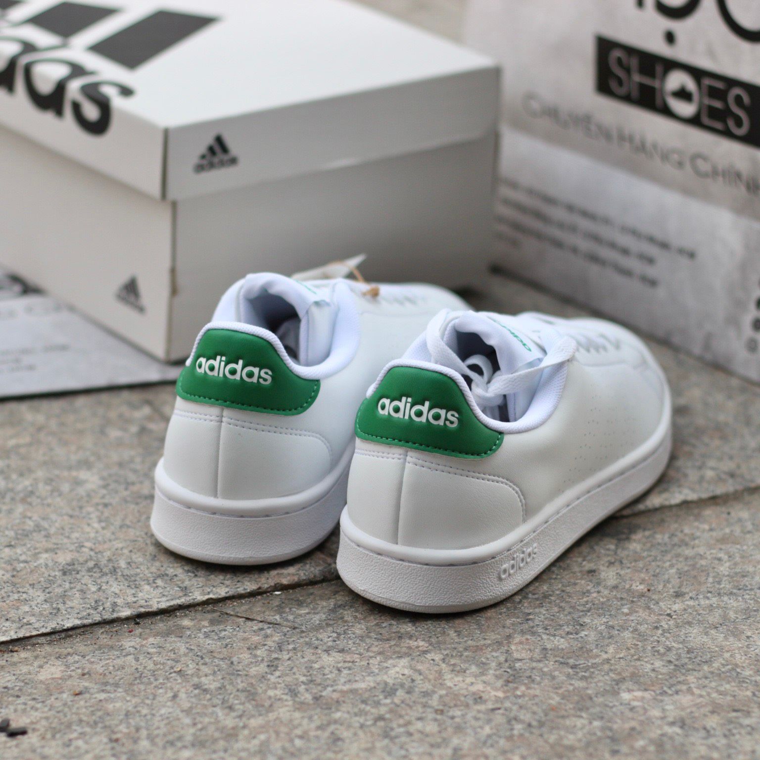 2330 - HÀNG CHÍNH HÃNG - GIÀY ADIDAS ADVANTAGE - GÓT GREEN - CODE GZ5300
