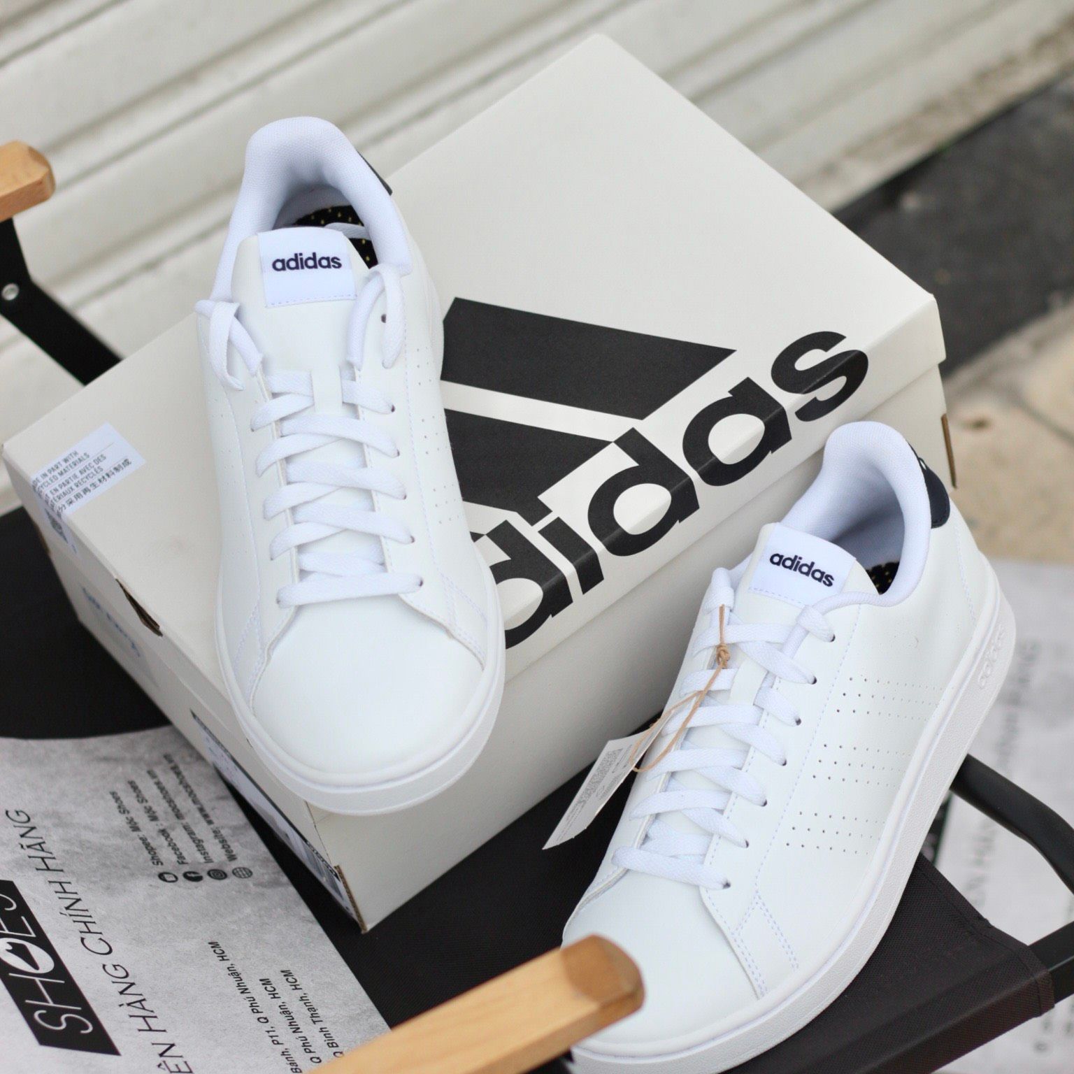 2329 - HÀNG CHÍNH HÃNG - GIÀY ADIDAS ADVANTAGE - GÓT NAVY - CODE GZ5299