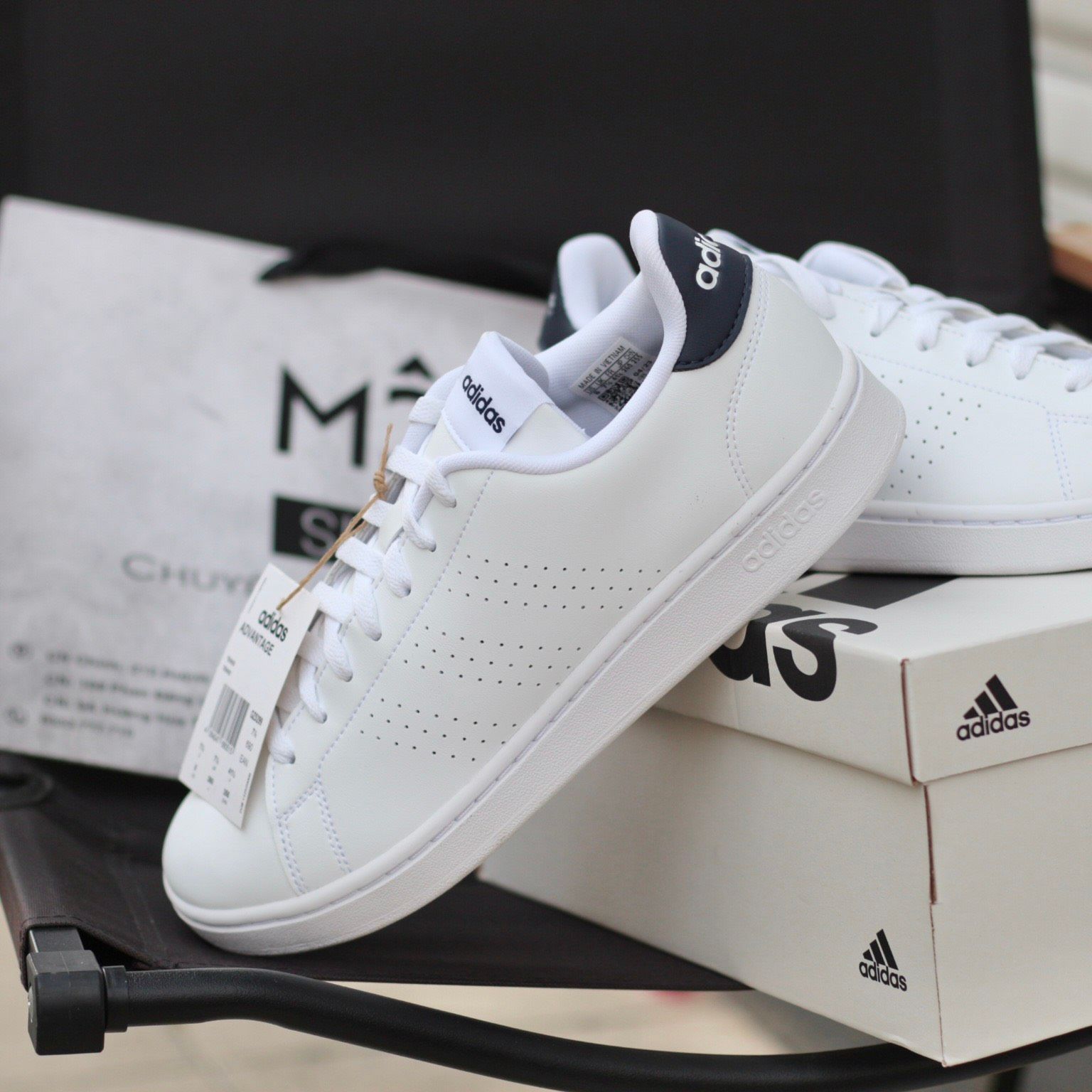 2329 - HÀNG CHÍNH HÃNG - GIÀY ADIDAS ADVANTAGE - GÓT NAVY - CODE GZ5299