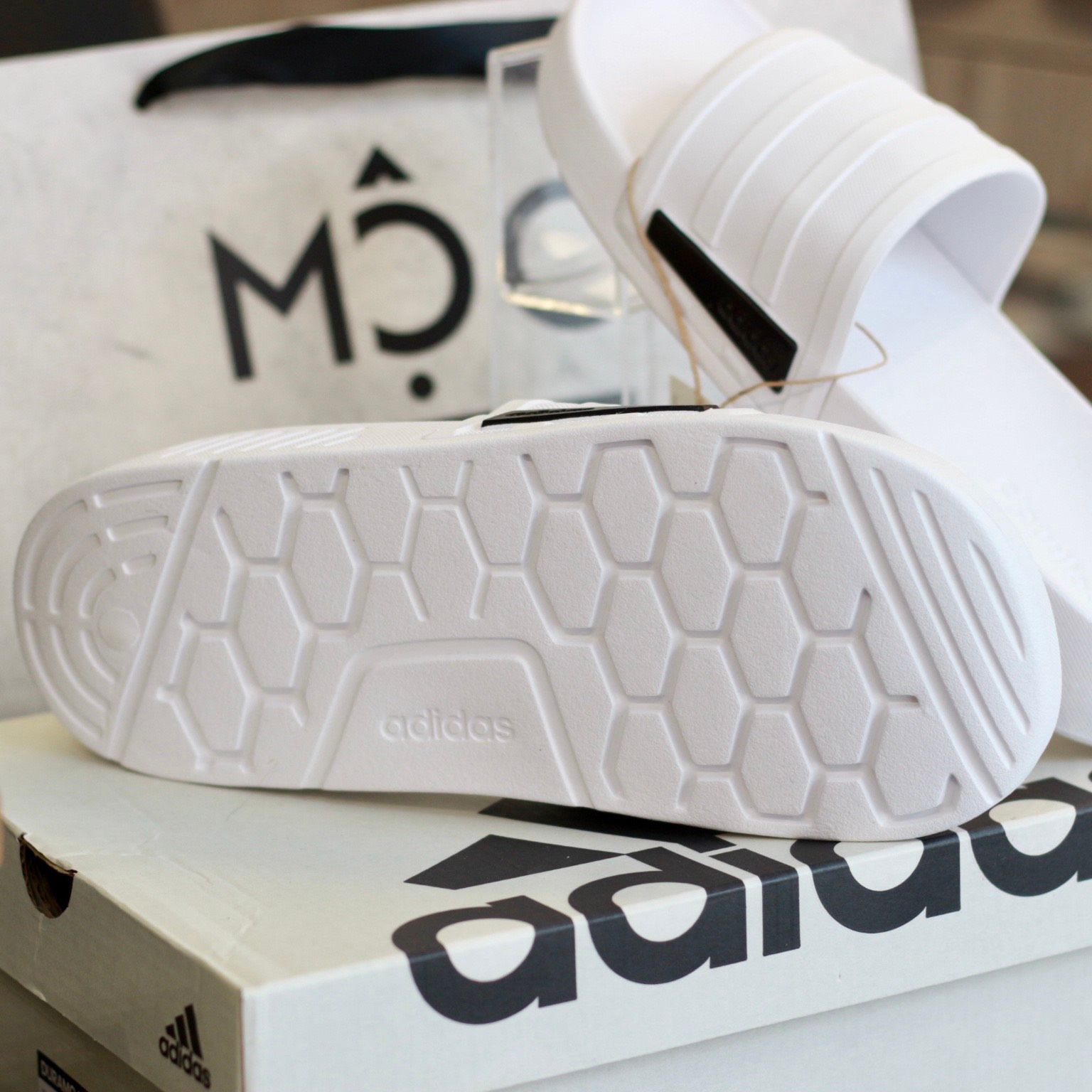 2338 - HÀNG CHÍNH HÃNG - DÉP ADIDAS - RACER TR SLIDES - TRẮNG - CODE: GZ1177