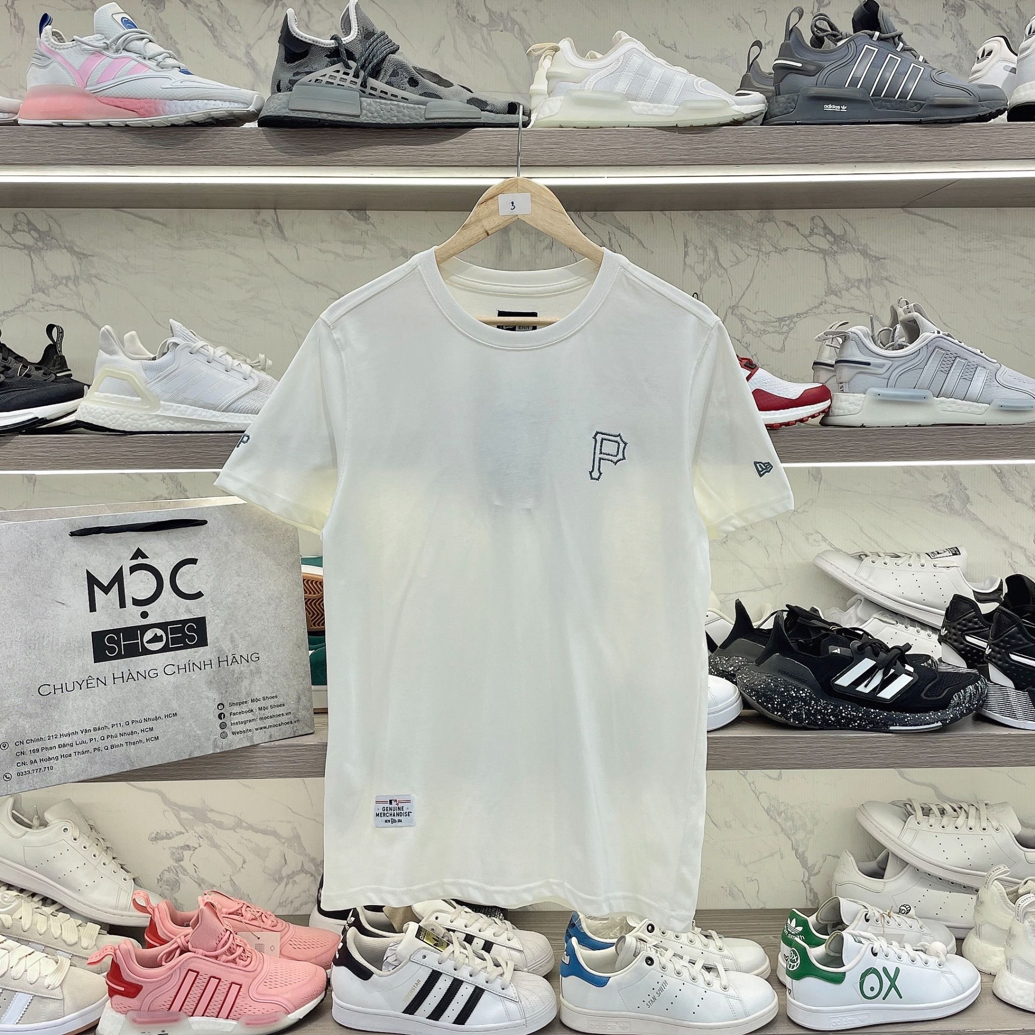 2336 - HÀNG CHÍNH HÃNG - ÁO THUN NEW ERA - P YIHUA - KEM - CODE: 14187329