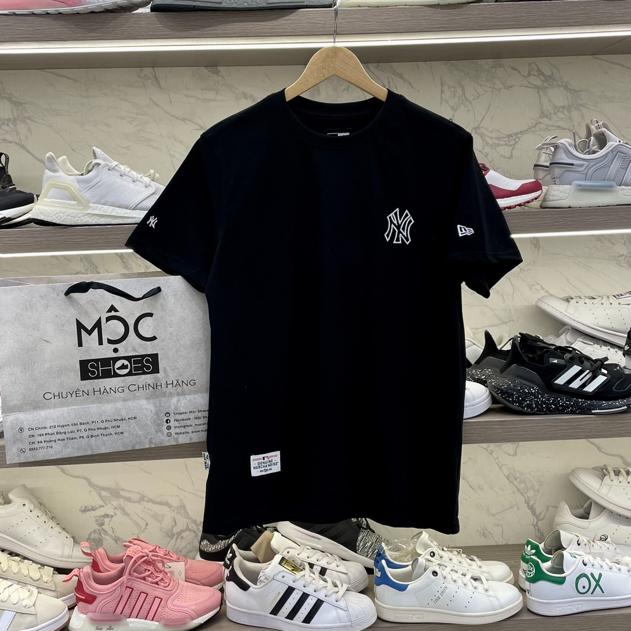 2335 - HÀNG CHÍNH HÃNG - ÁO THUN NEW ERA - NY YIHUA - ĐEN - CODE: 14187330